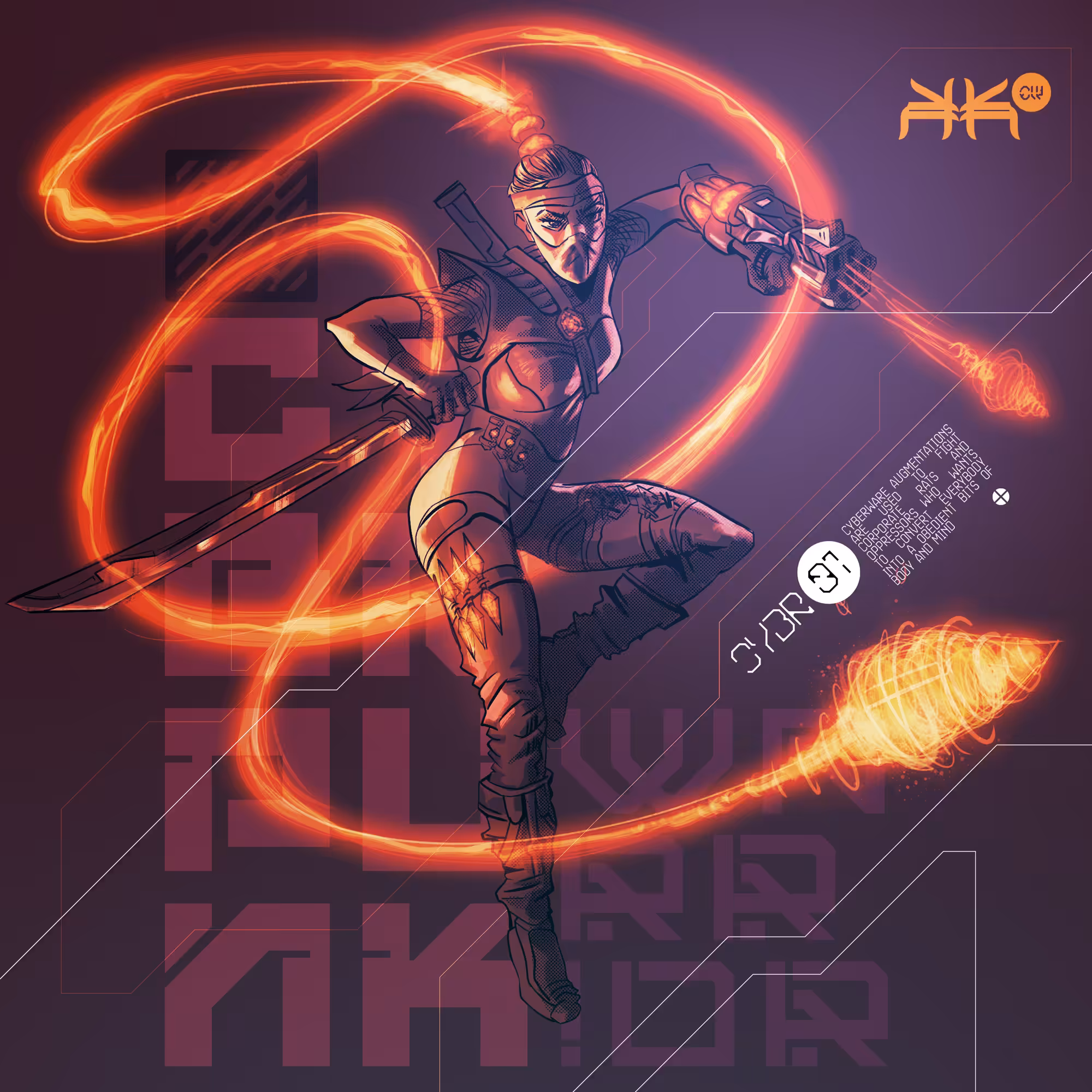 Krisstine - The Cyberpunk Warrior