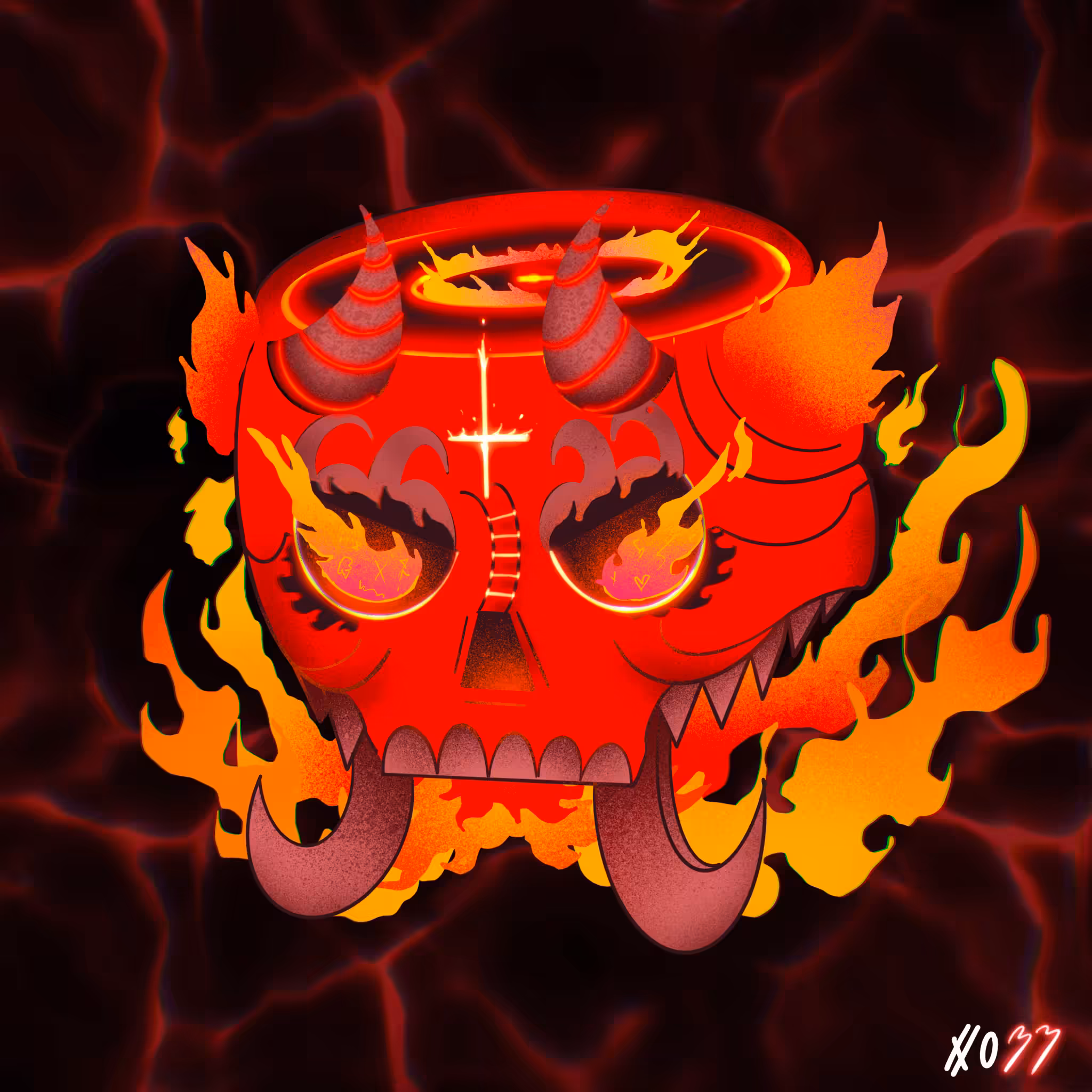 Crypto Skull #33 : Upside down