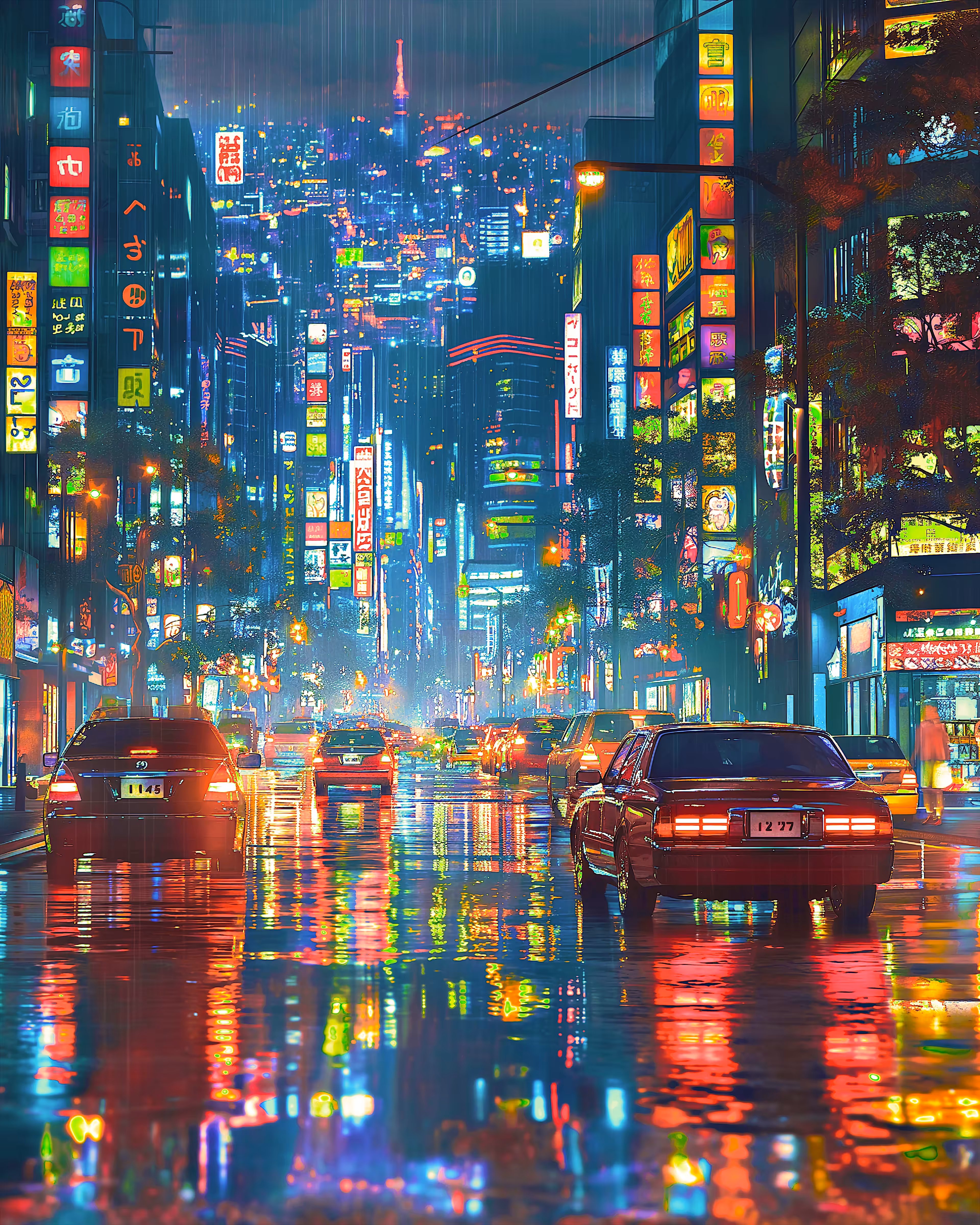 “Night Drive Through Neo Tokyo” - Glitch Island Tours 001