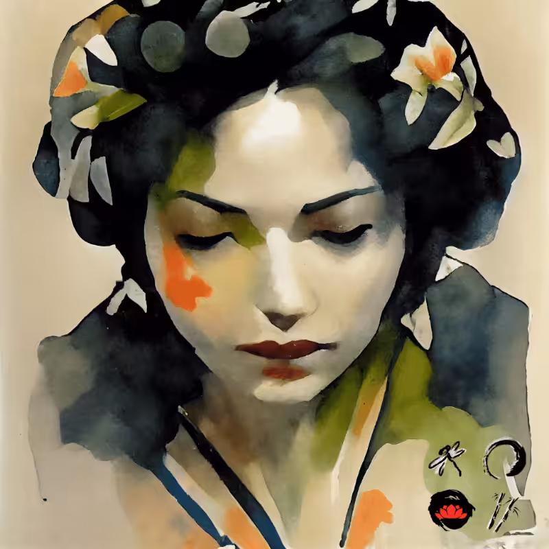 Geisha and nature #15