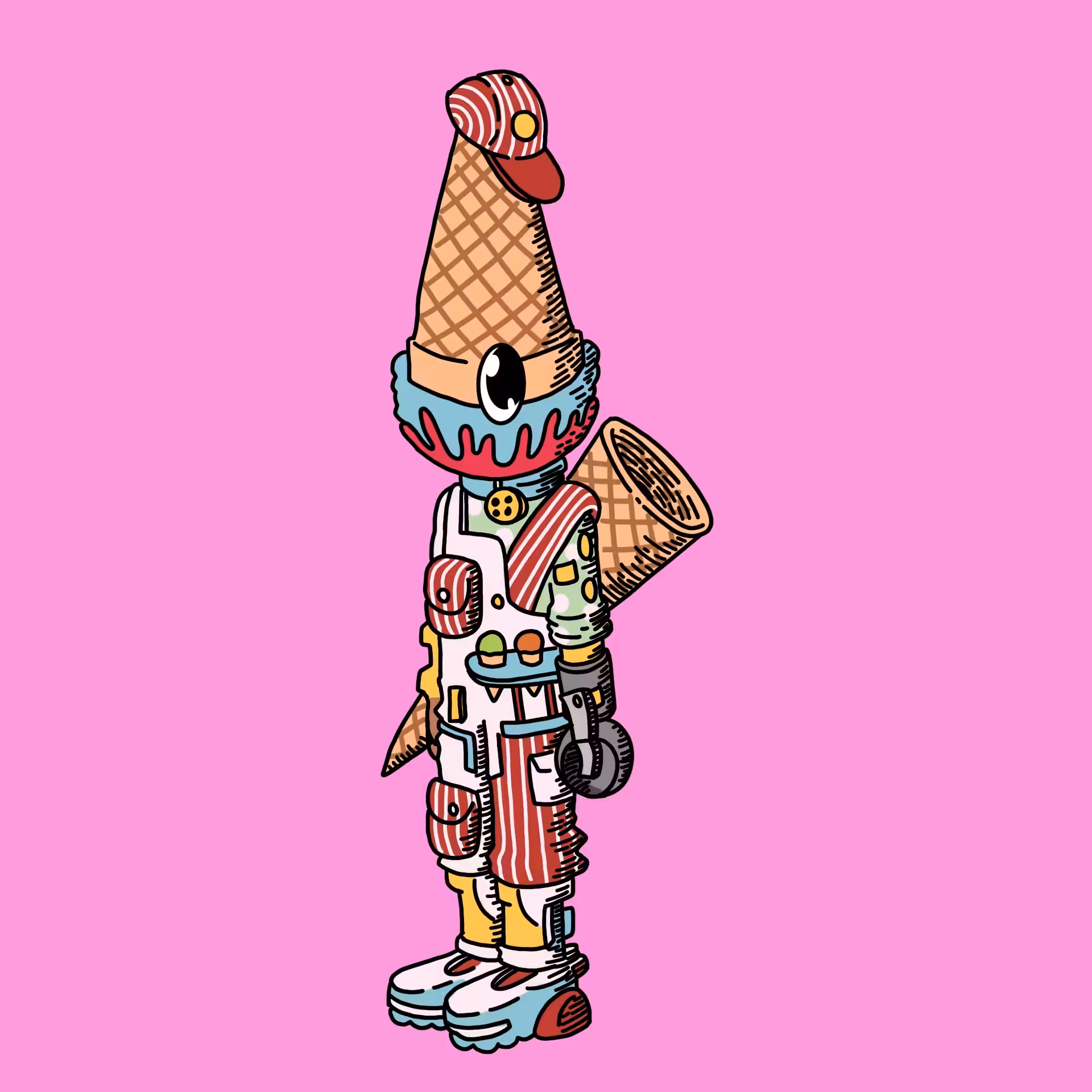 Icecreamseller one eyed guy #00040