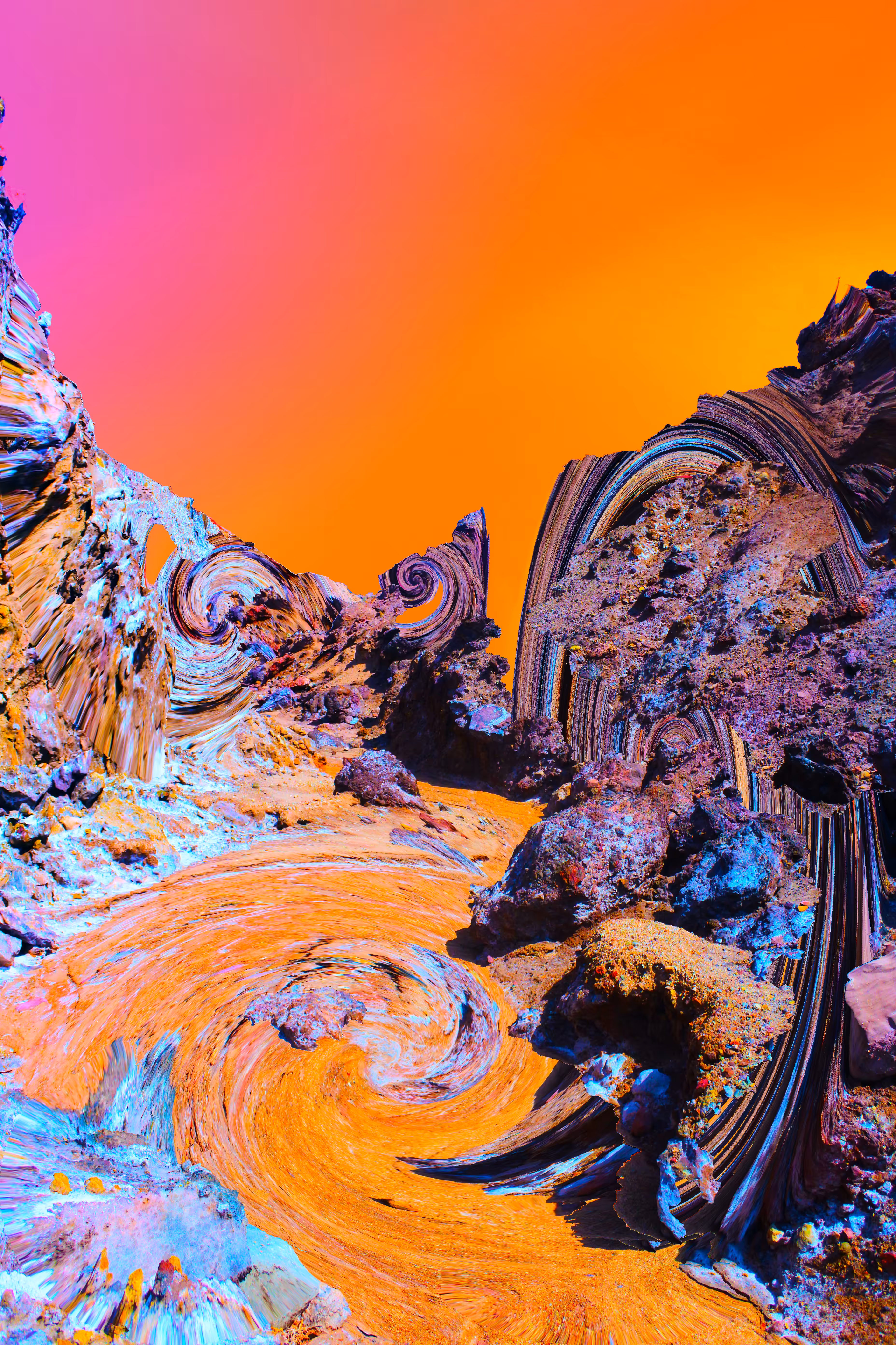 Pixels on earth (Orange world)