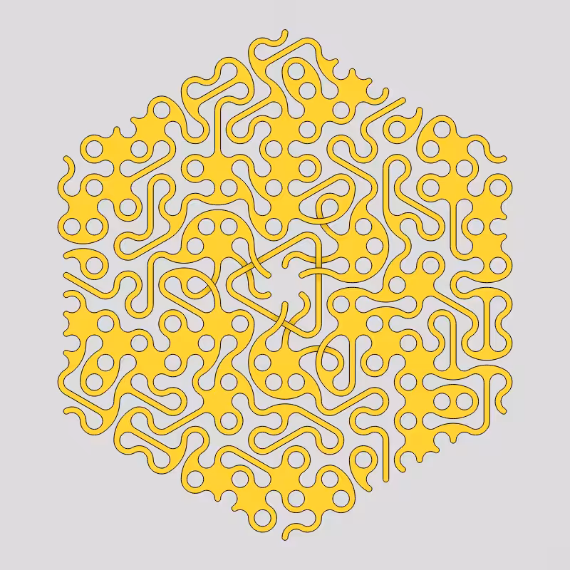Truchet Threefold Symmetry #74