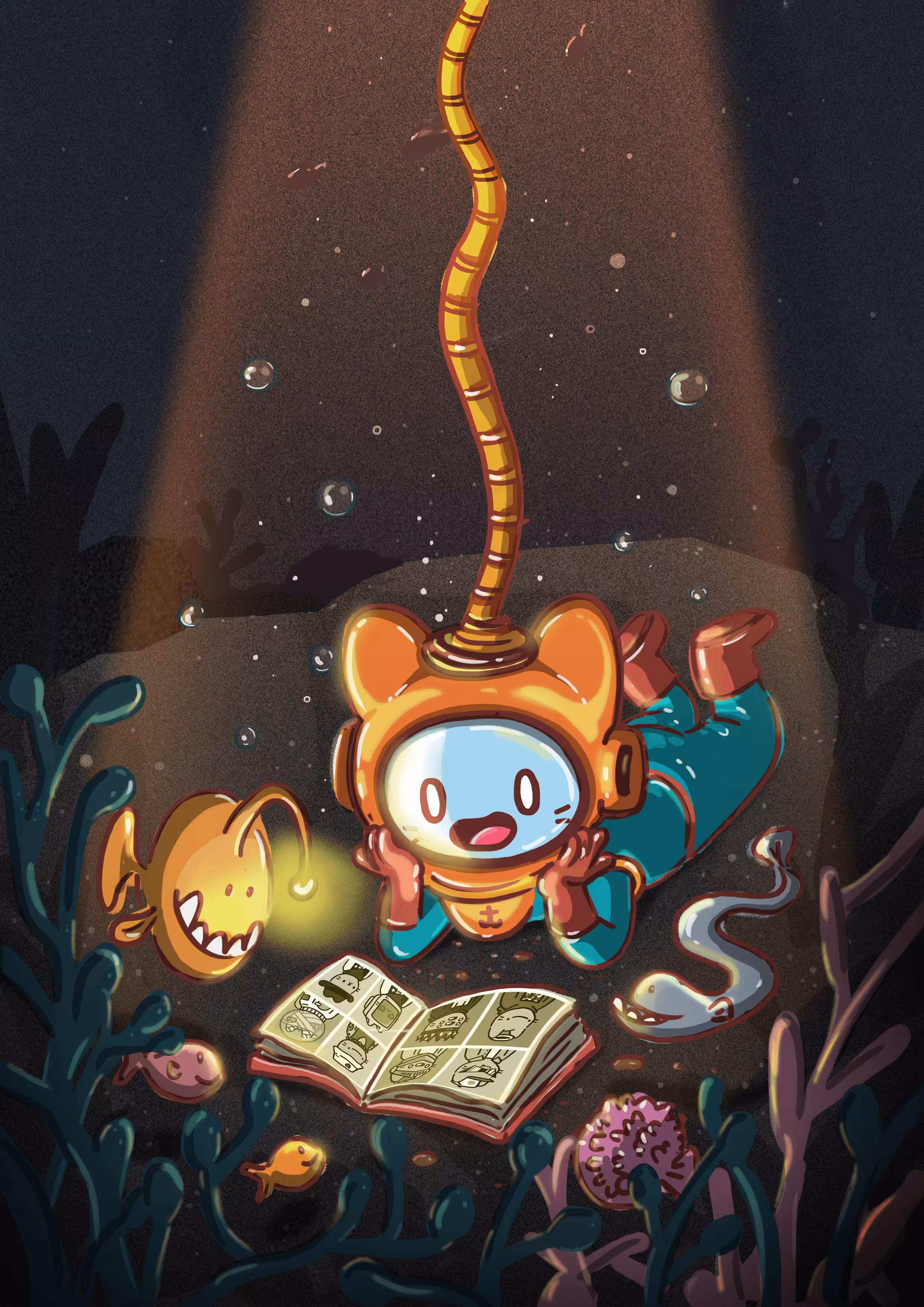 Under the deep sea