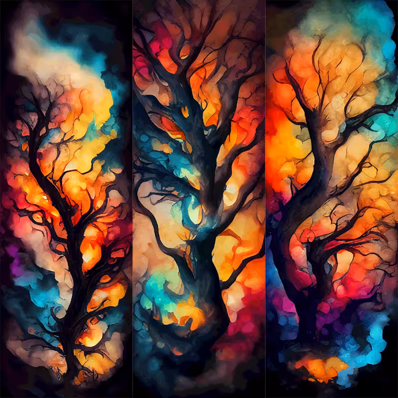 AI Psychedelic Forest #5