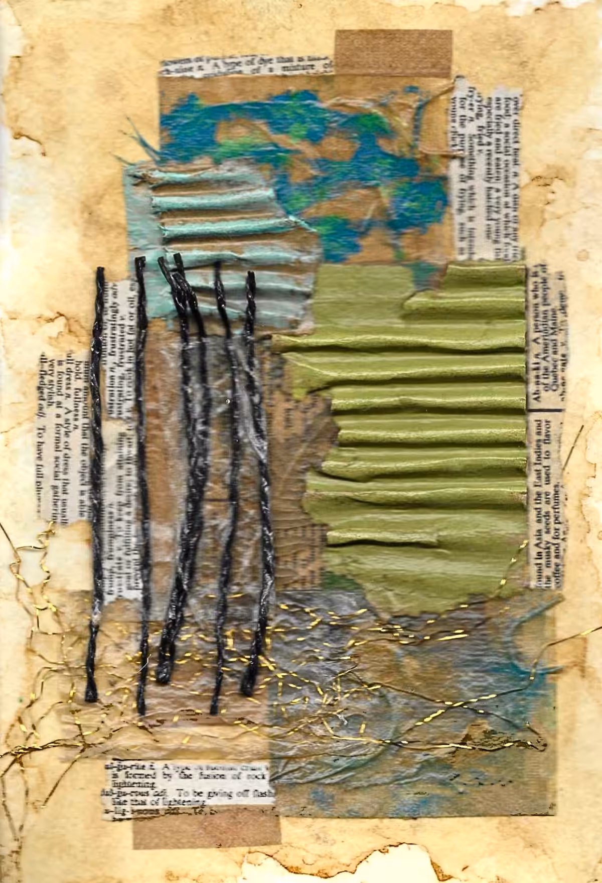 Mixed Media Art: Steeped Fragments