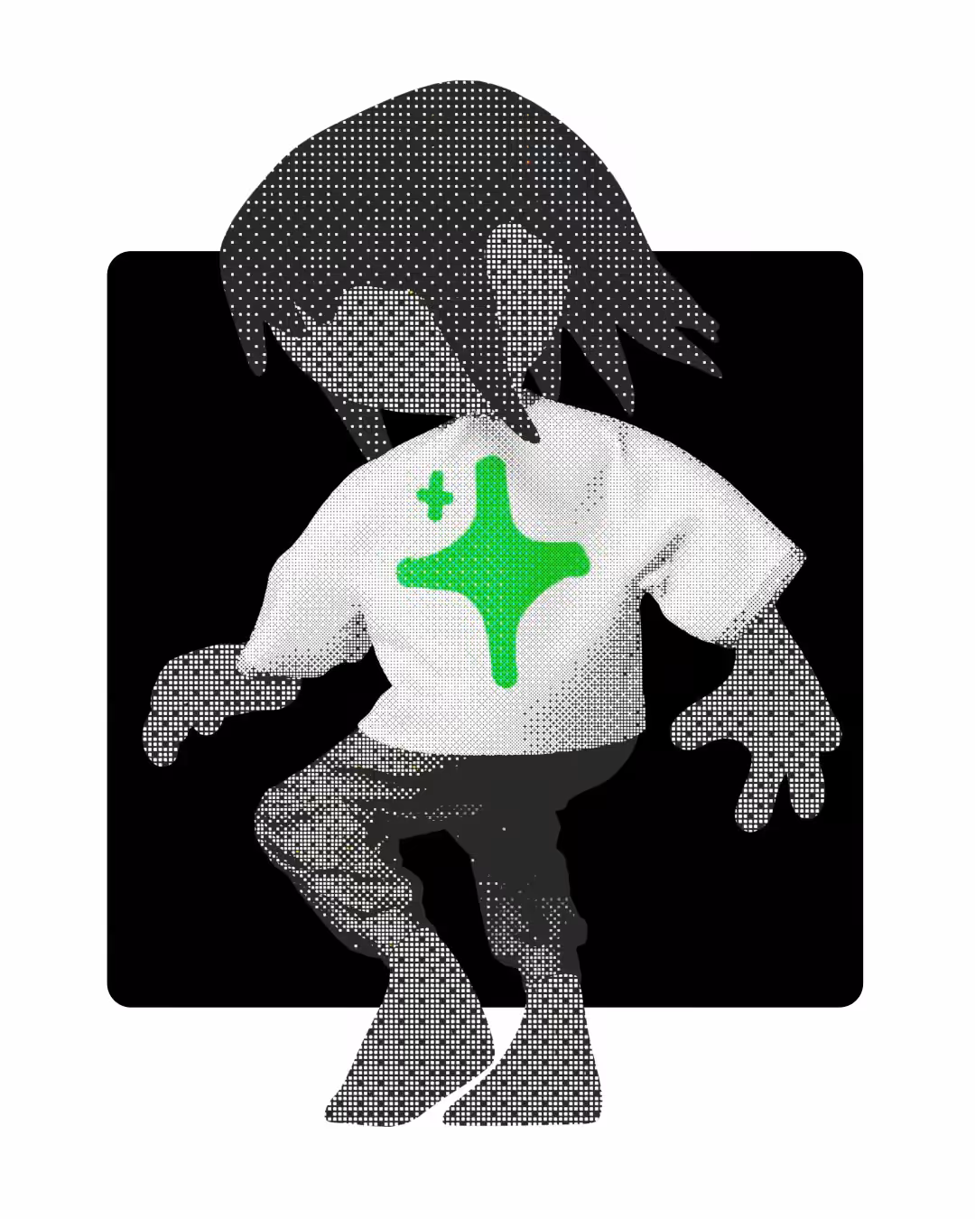 dithered_girl_in_a_dithered_world
