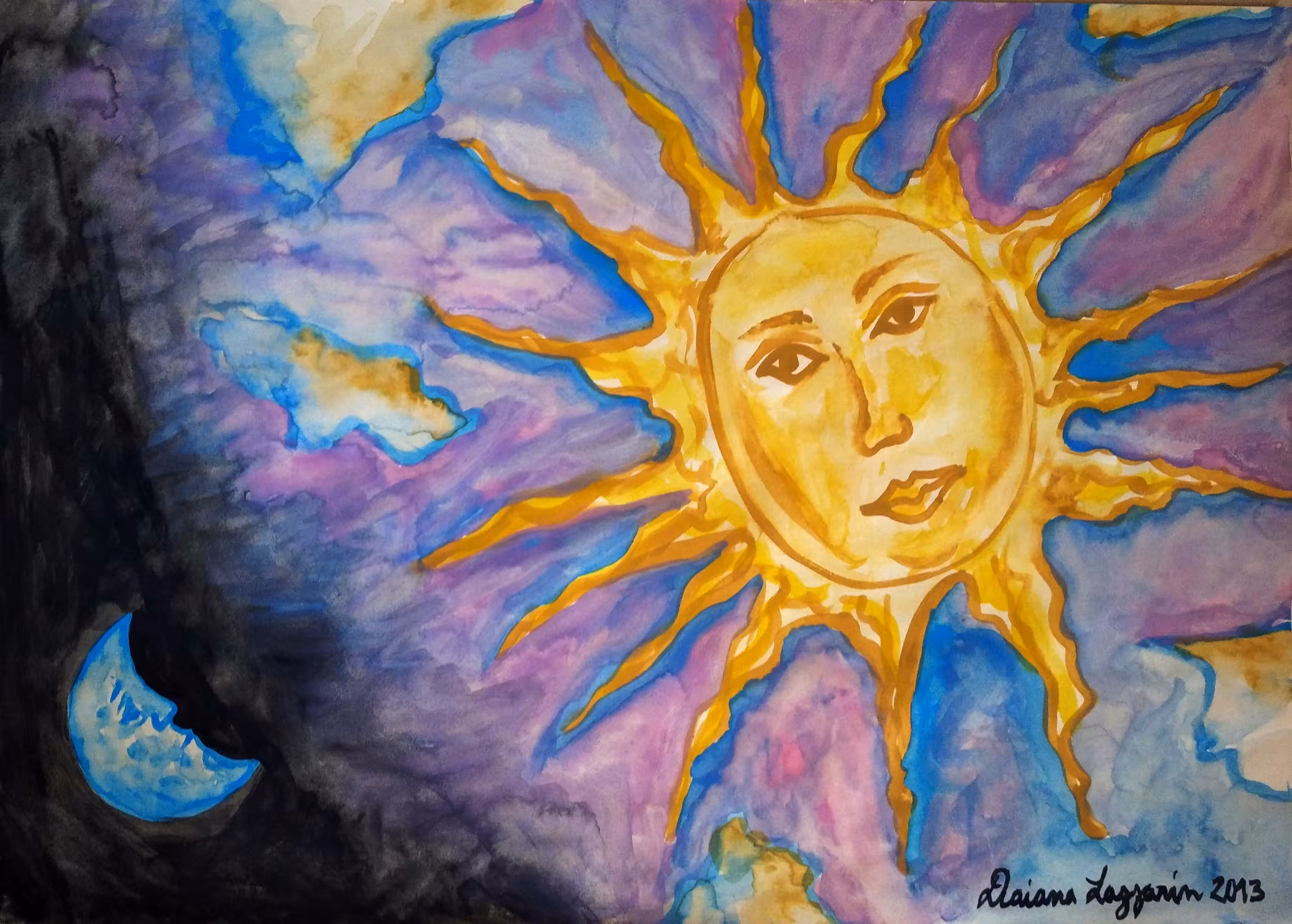 Eternal romance between the Sun and the Moon