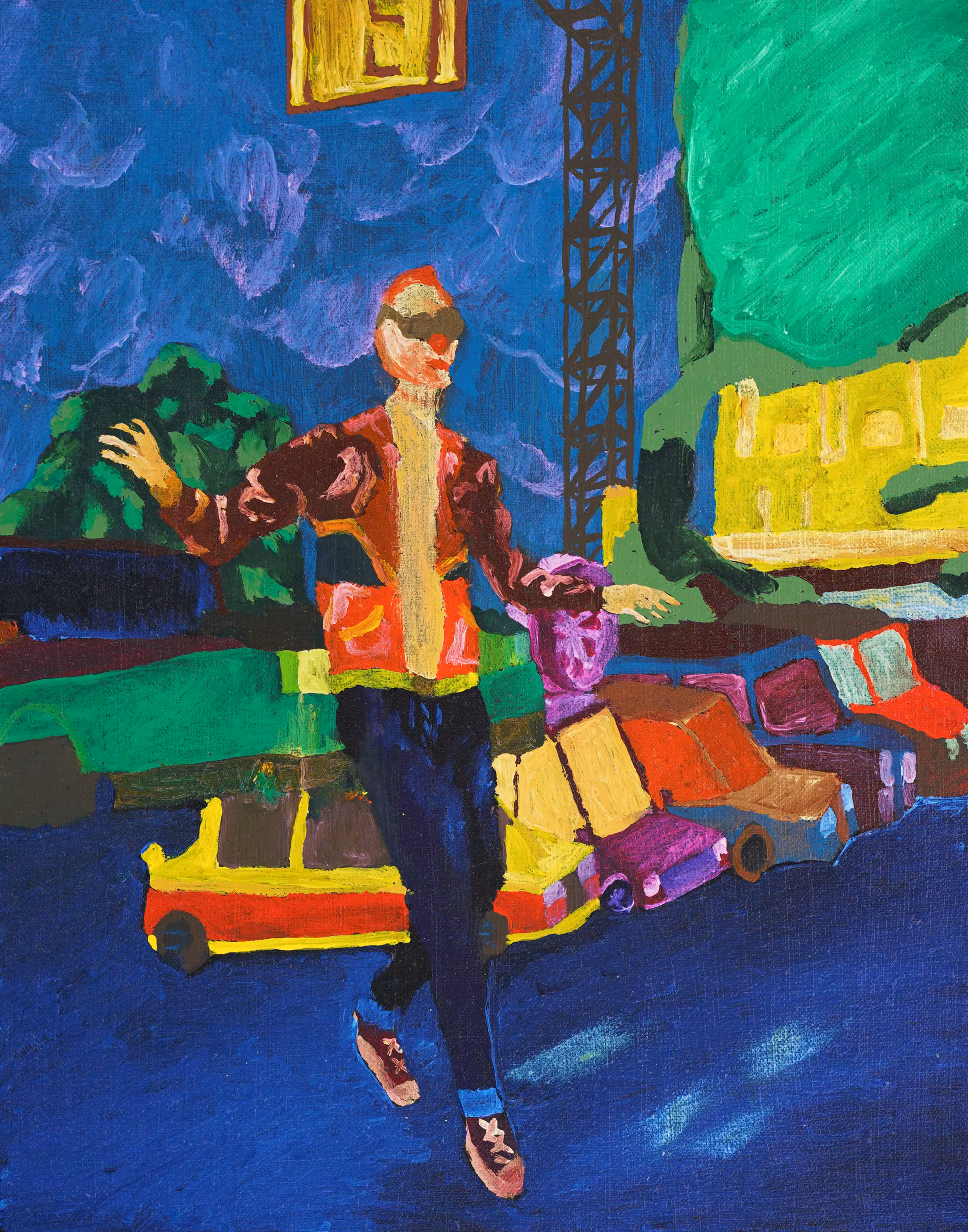 Encounters at the depth of the metaverse: Rutger van der Tas hovering over car park