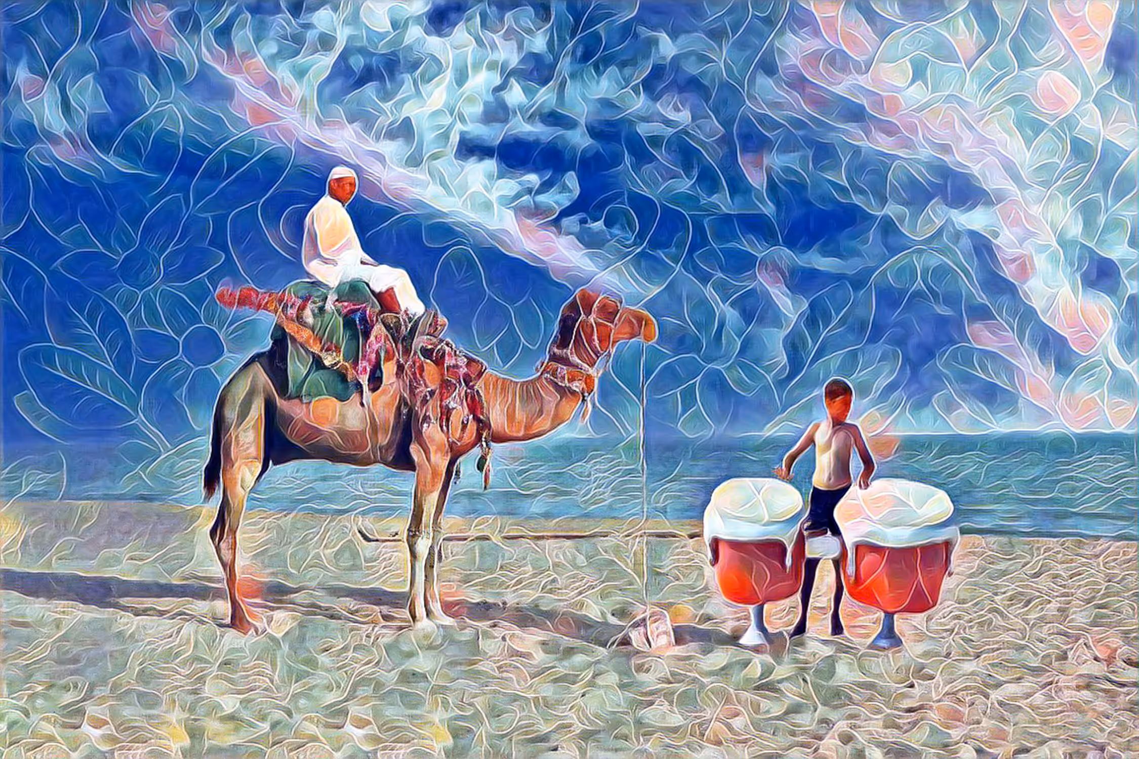 South coast and sky