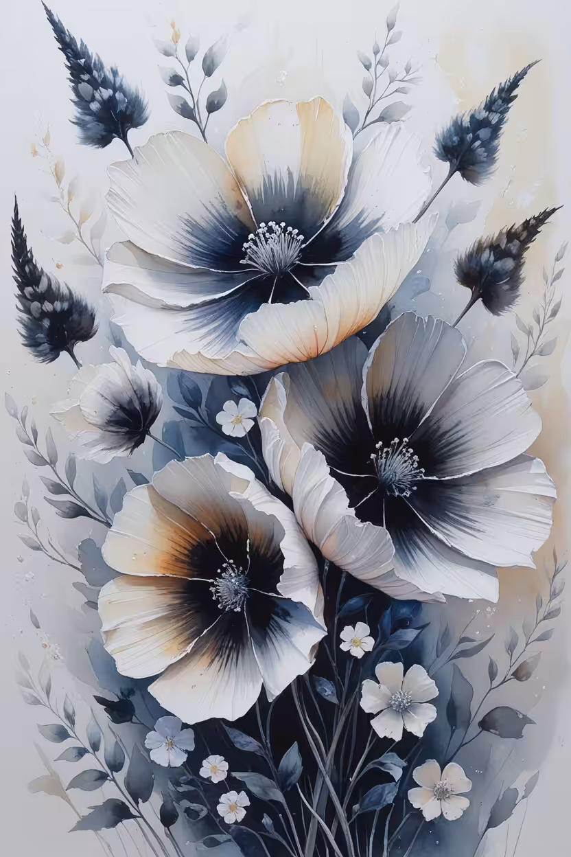 White flowers