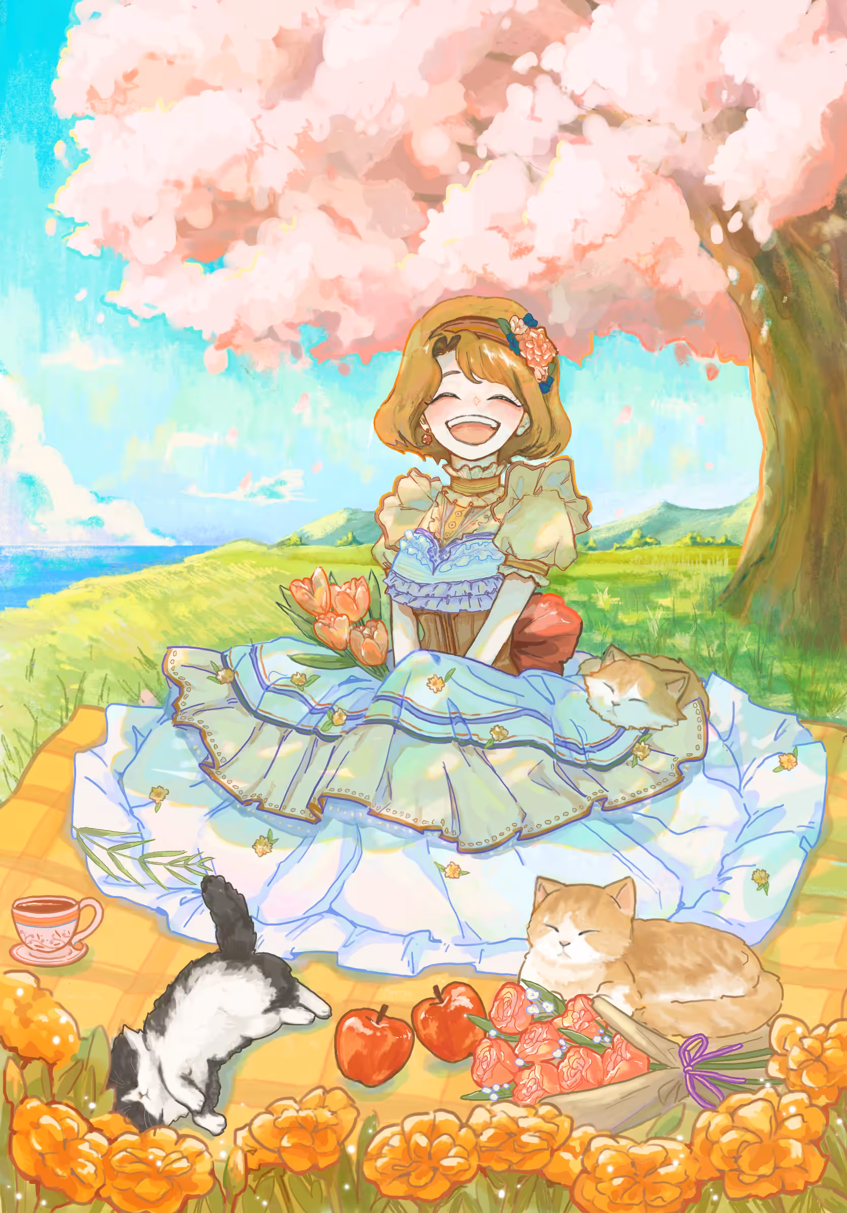 picnic with kitty