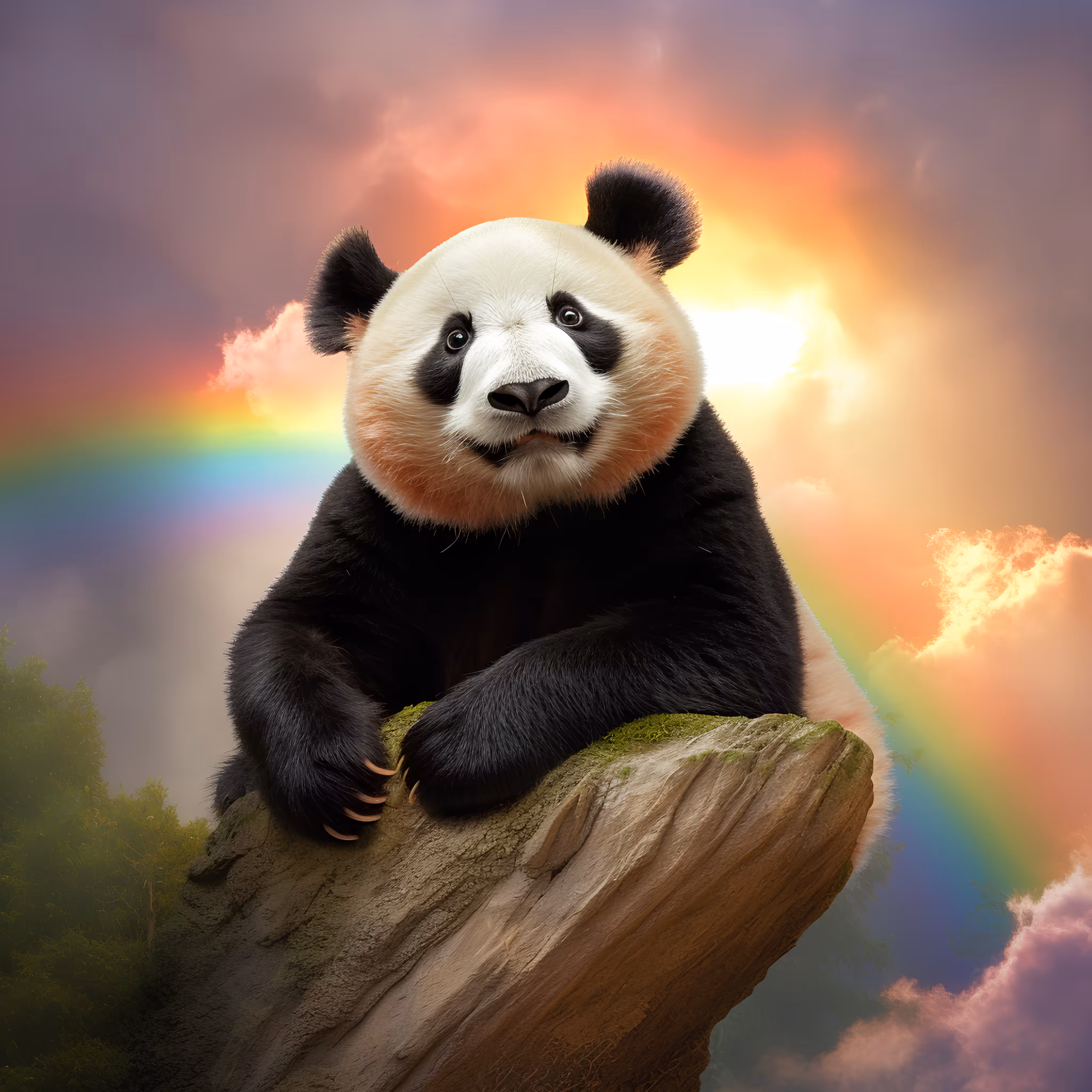 Rainbow Panda #2 