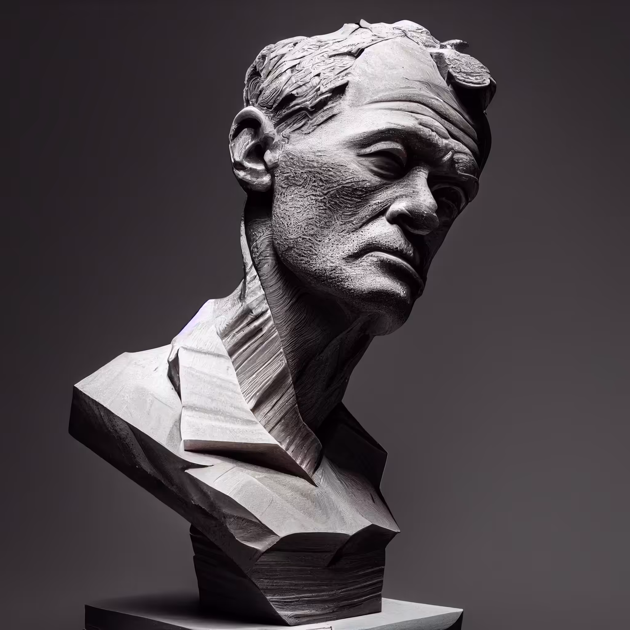 Land of the AI: Sculpture of a Tired MAn