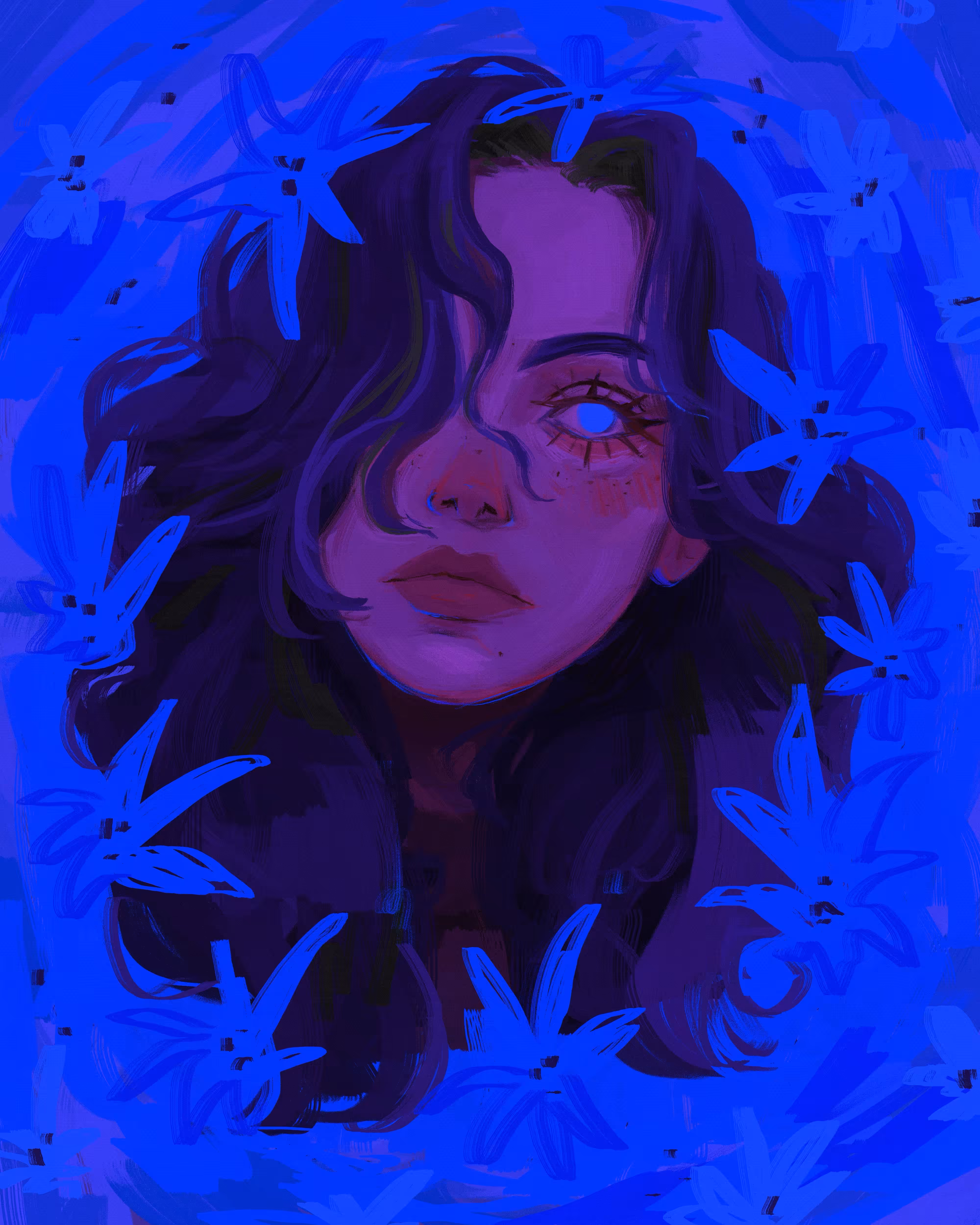 blue