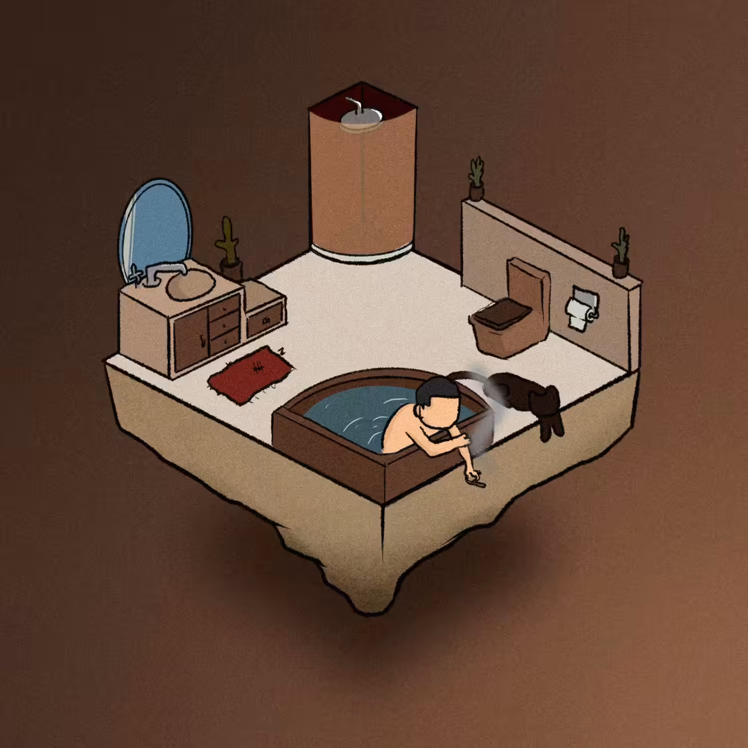 Lofi Rommie #33 ( slowly mood in the bath )