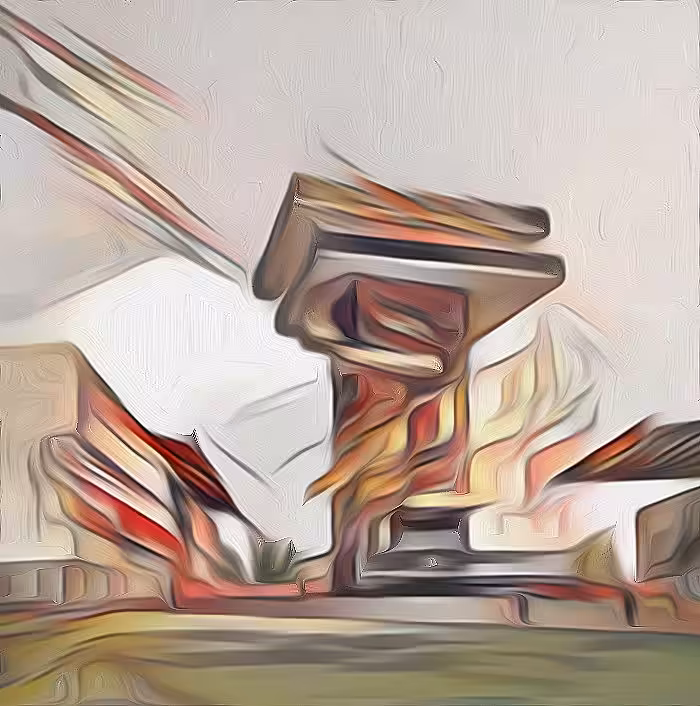 Architectural composition. AI