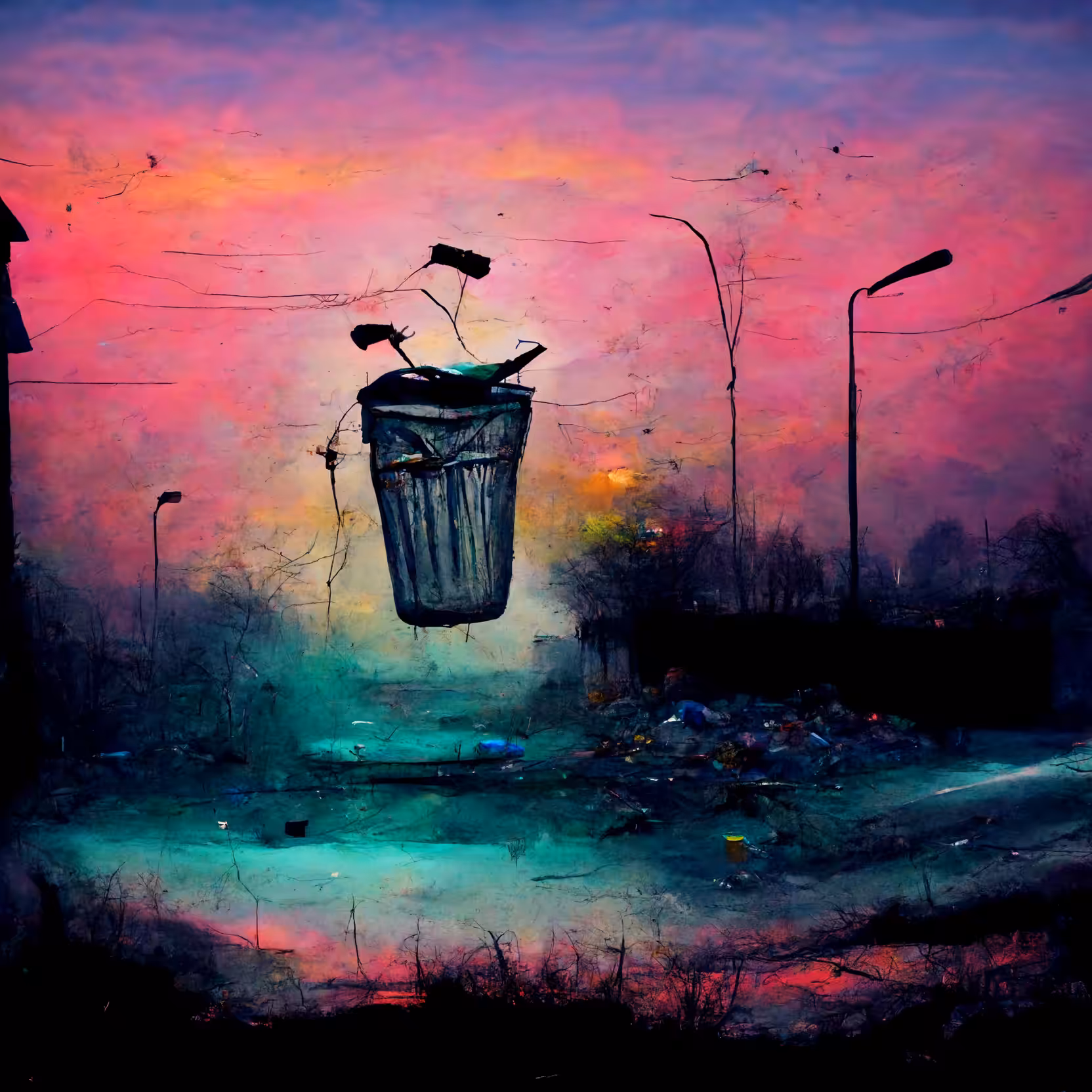 Prompt: Beautiful Trash Art