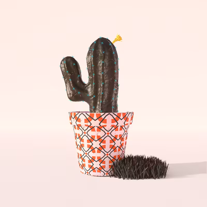 3D Crypto Cacti #36