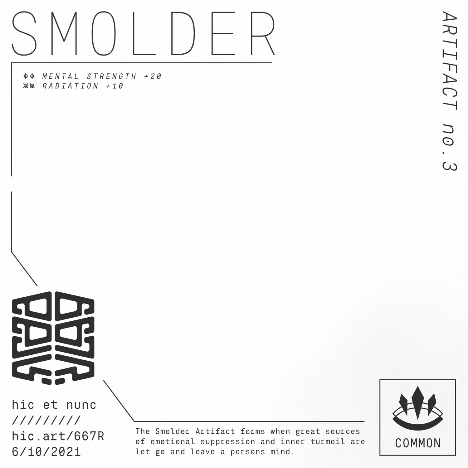 SMOLDER /// artifact no.3