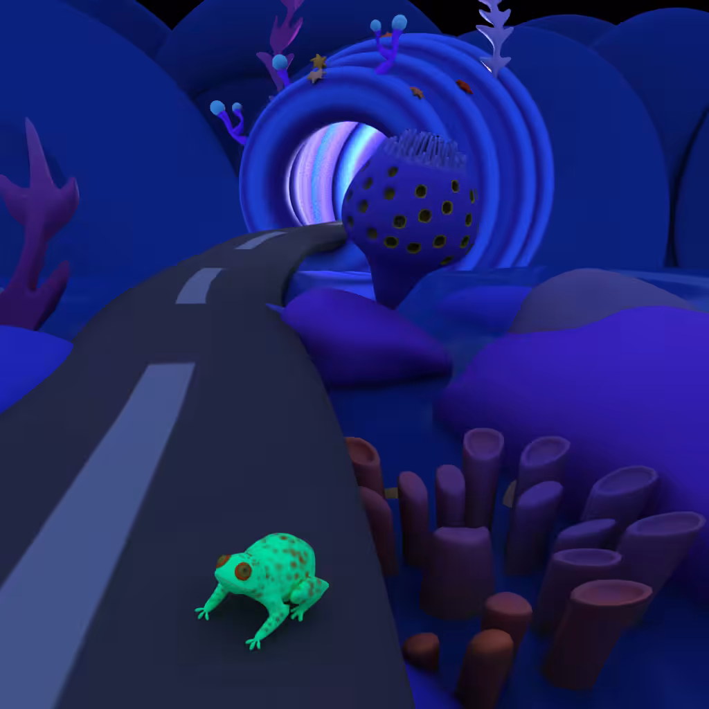 On the milky way : Frog