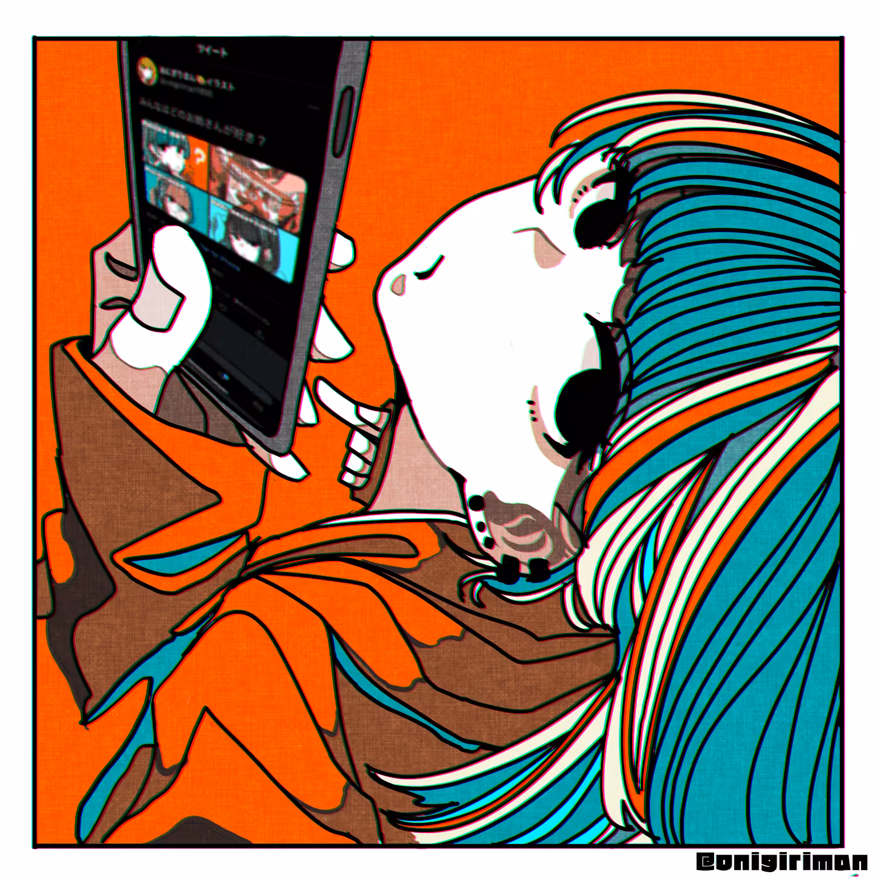 「Haven't you followed me yet?」