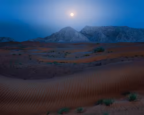 naijusvisualspoap: Desert Moon rise
