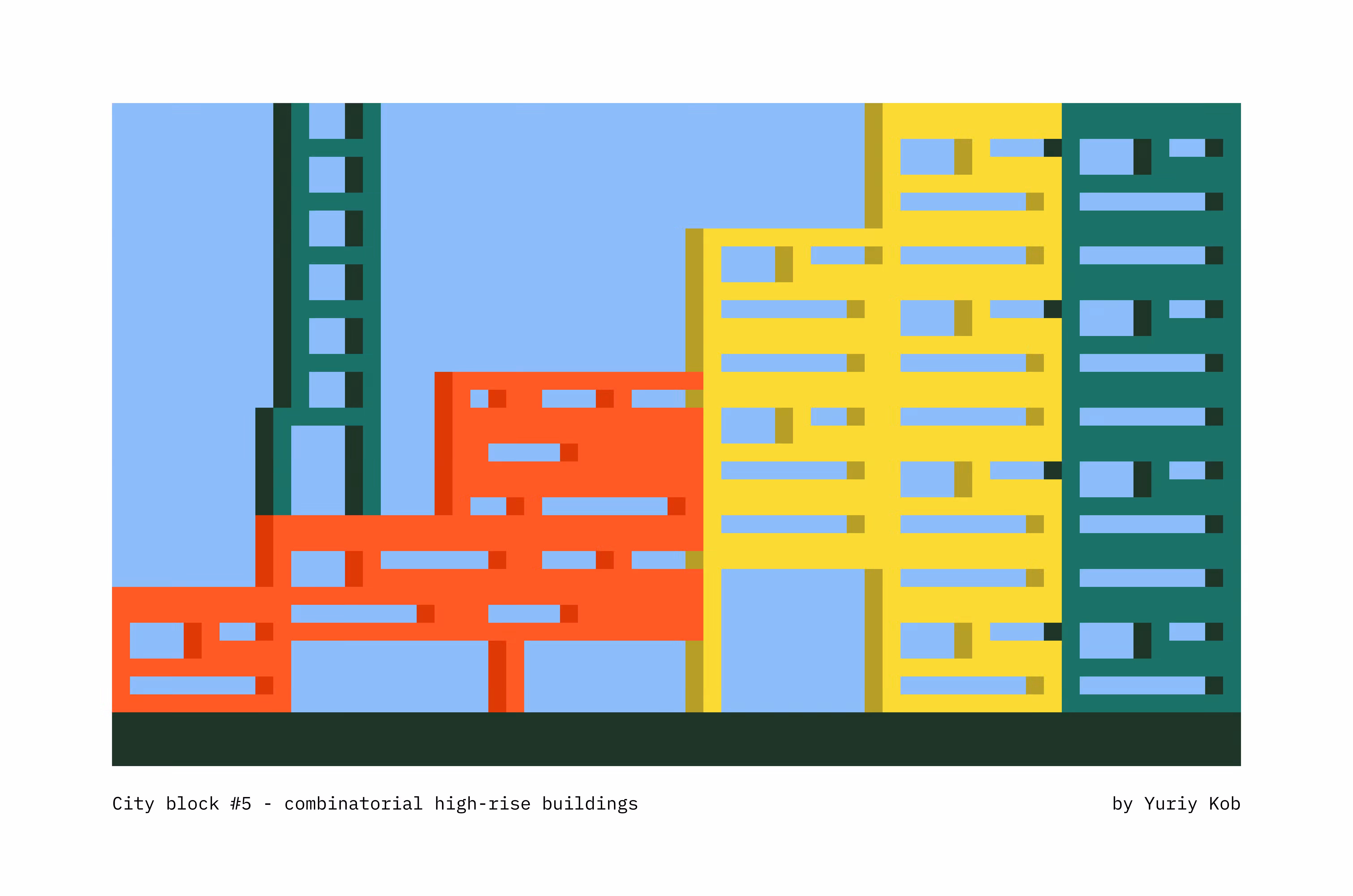 City block #5 - combinatorial high-rise buildings