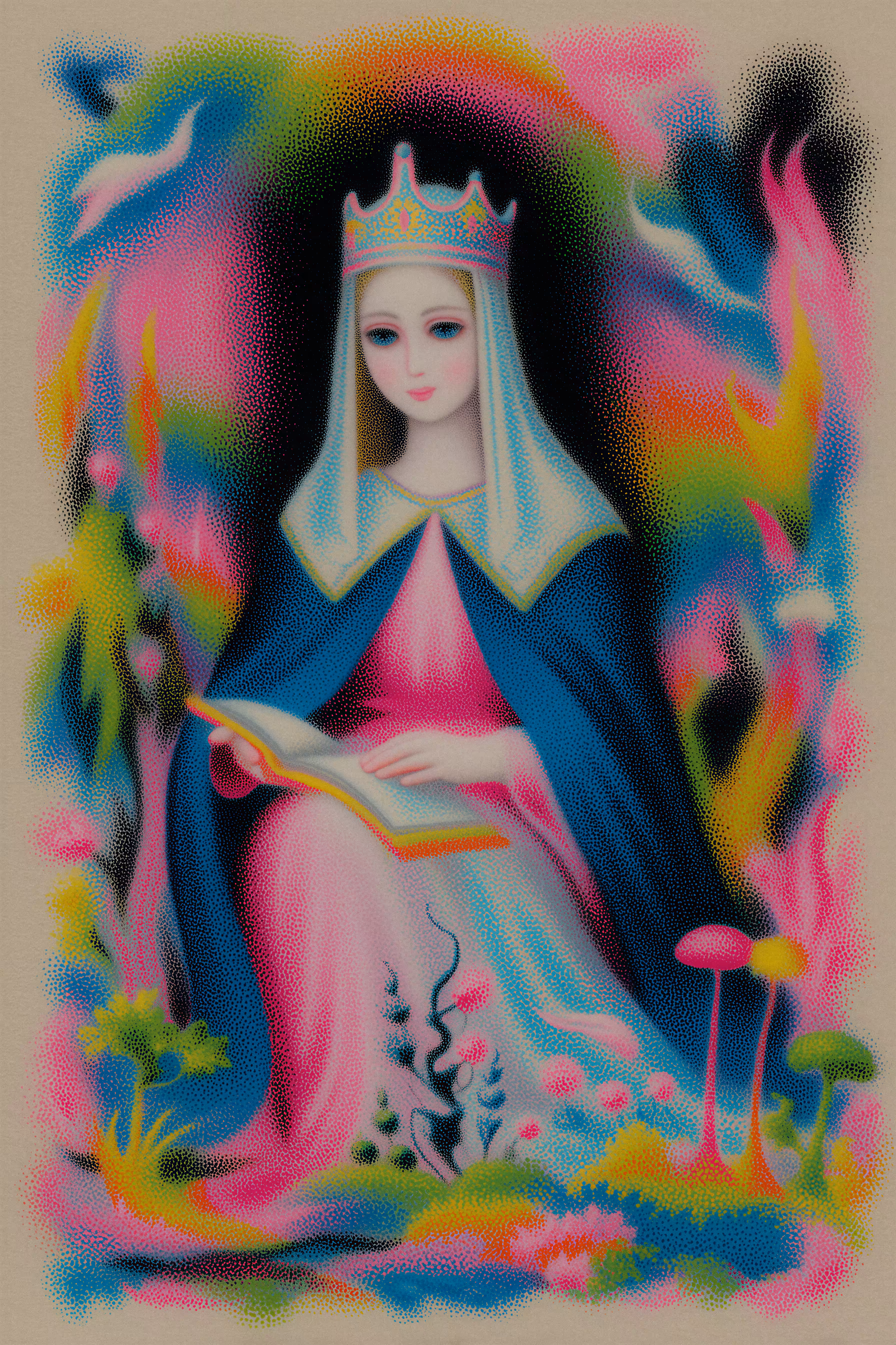 The כֶּשֶׁף Magic Tarot: II — The High Priestess (La Papesse)