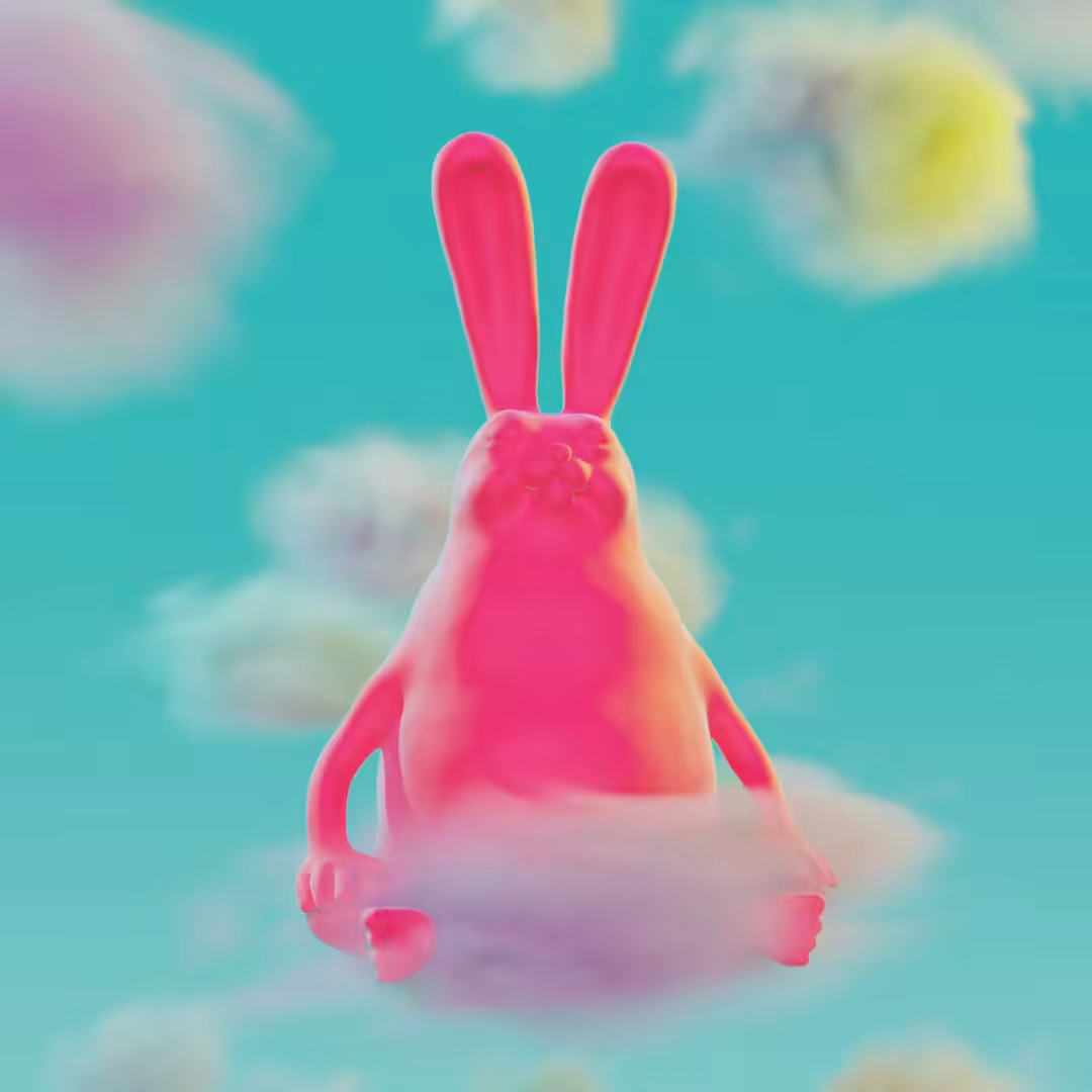 "BE HARE NOW" #FF0000