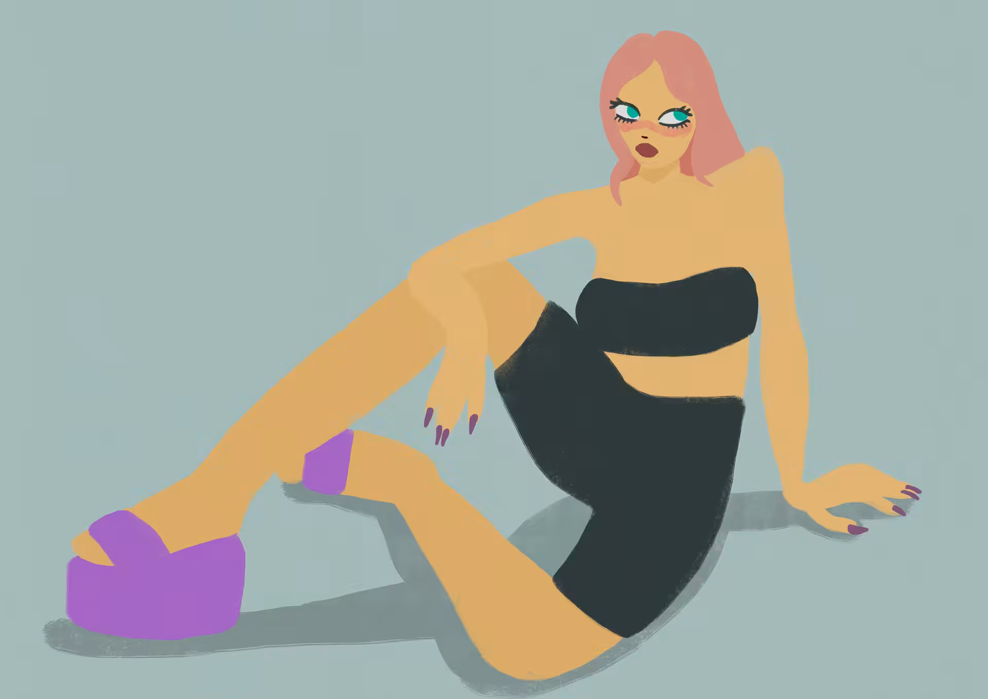 Girl sitting