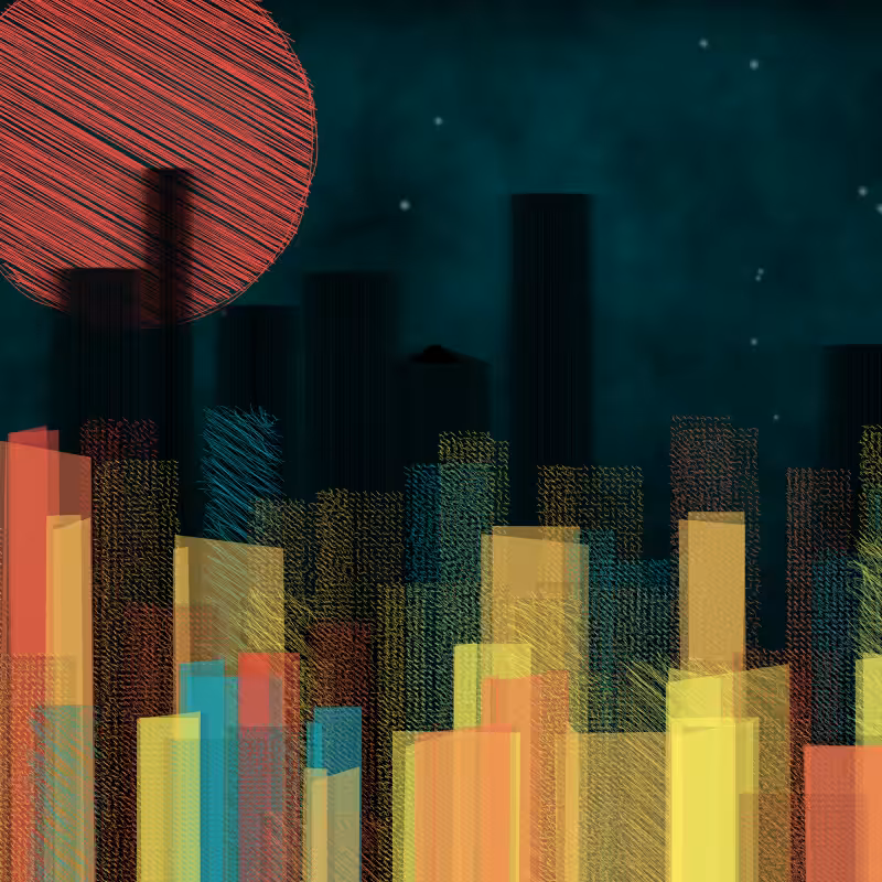 hastily-drawn cityscape sketch #44