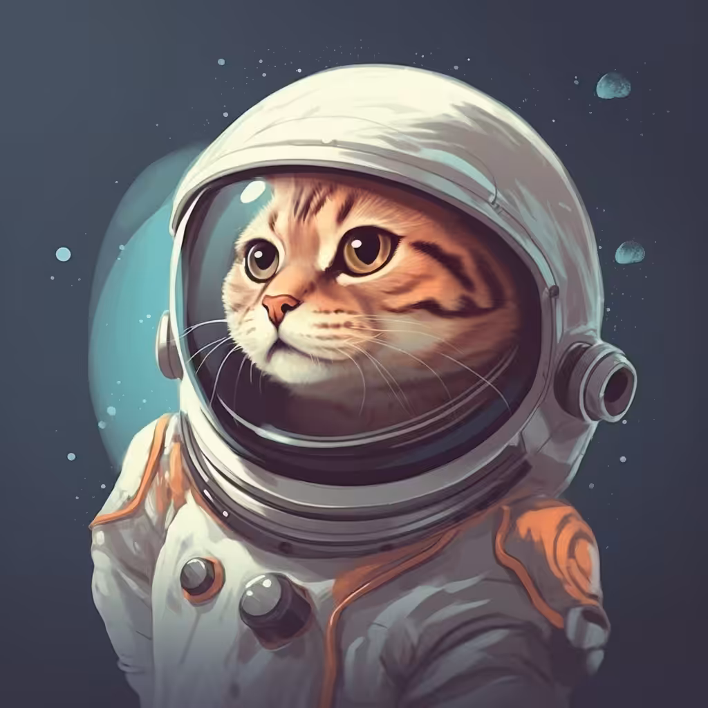 Art: The Cosmonaut Cat 