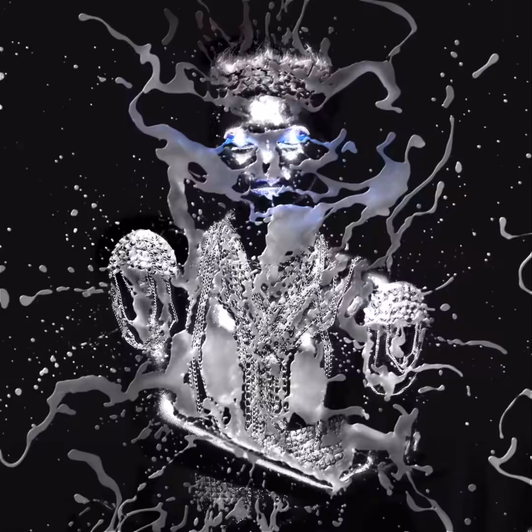“Liquid Metallic Black Buddha”