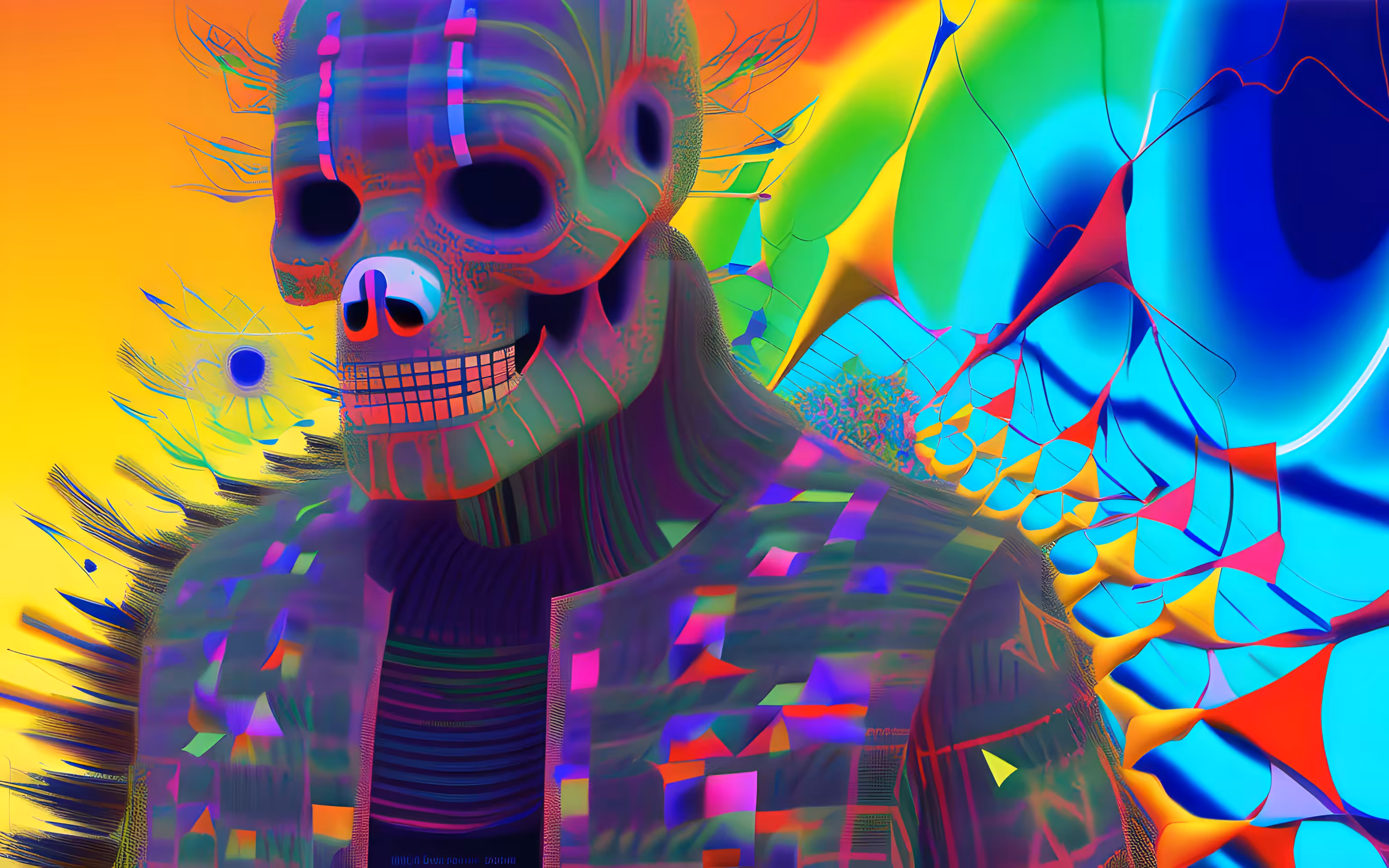 AI imagines famous generative artworks #70