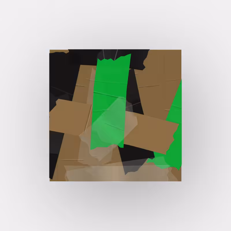 Tape abstract painting 001 #17