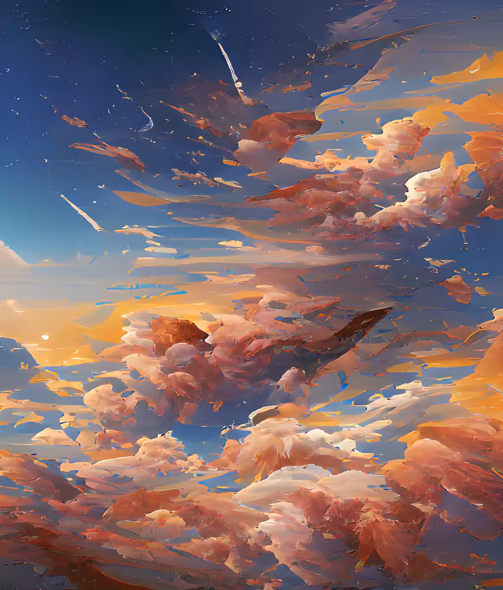 Wandering clouds