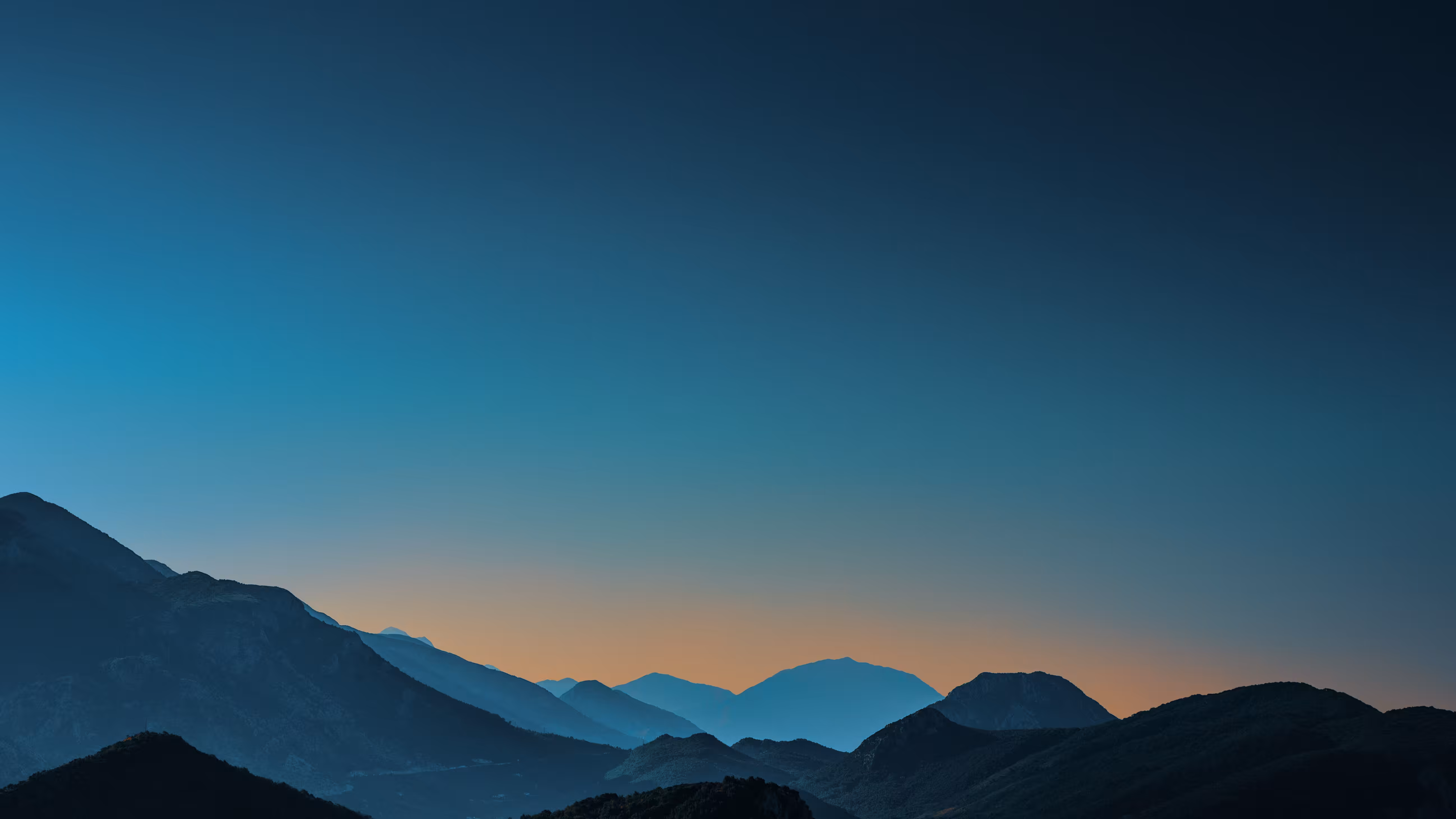 Sunrise in the mountains of Montenegro