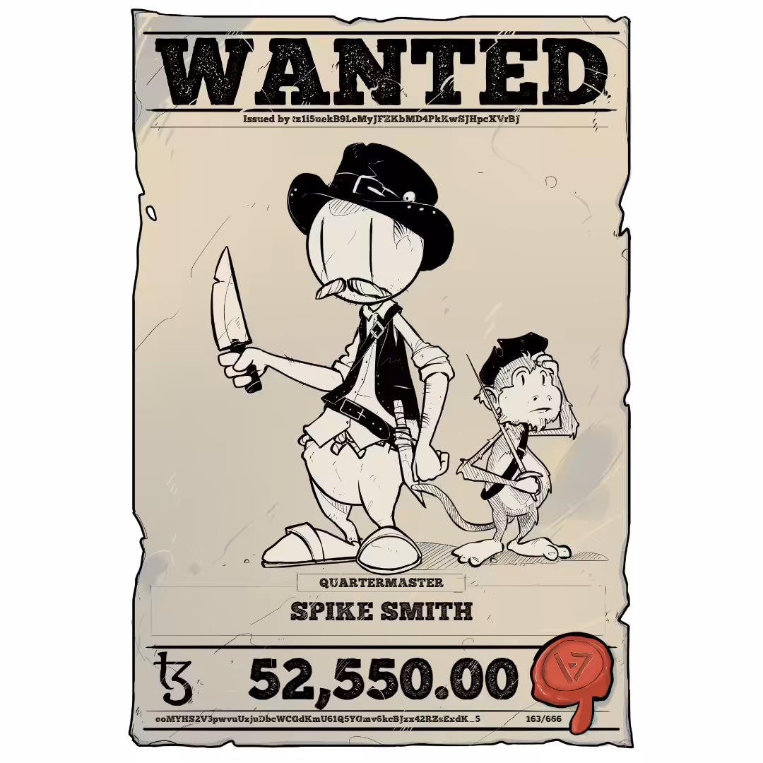 SPIKE SMITH | TEZOS PIRATE 163/666