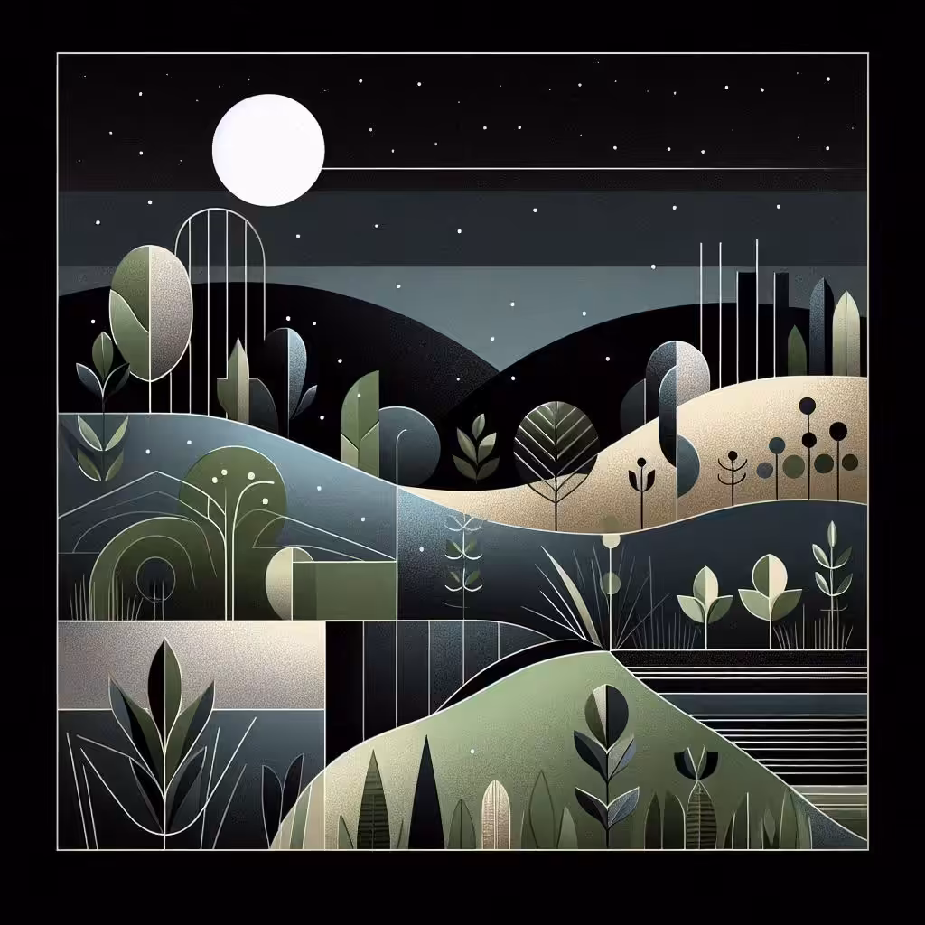 Minimal Night Garden #32