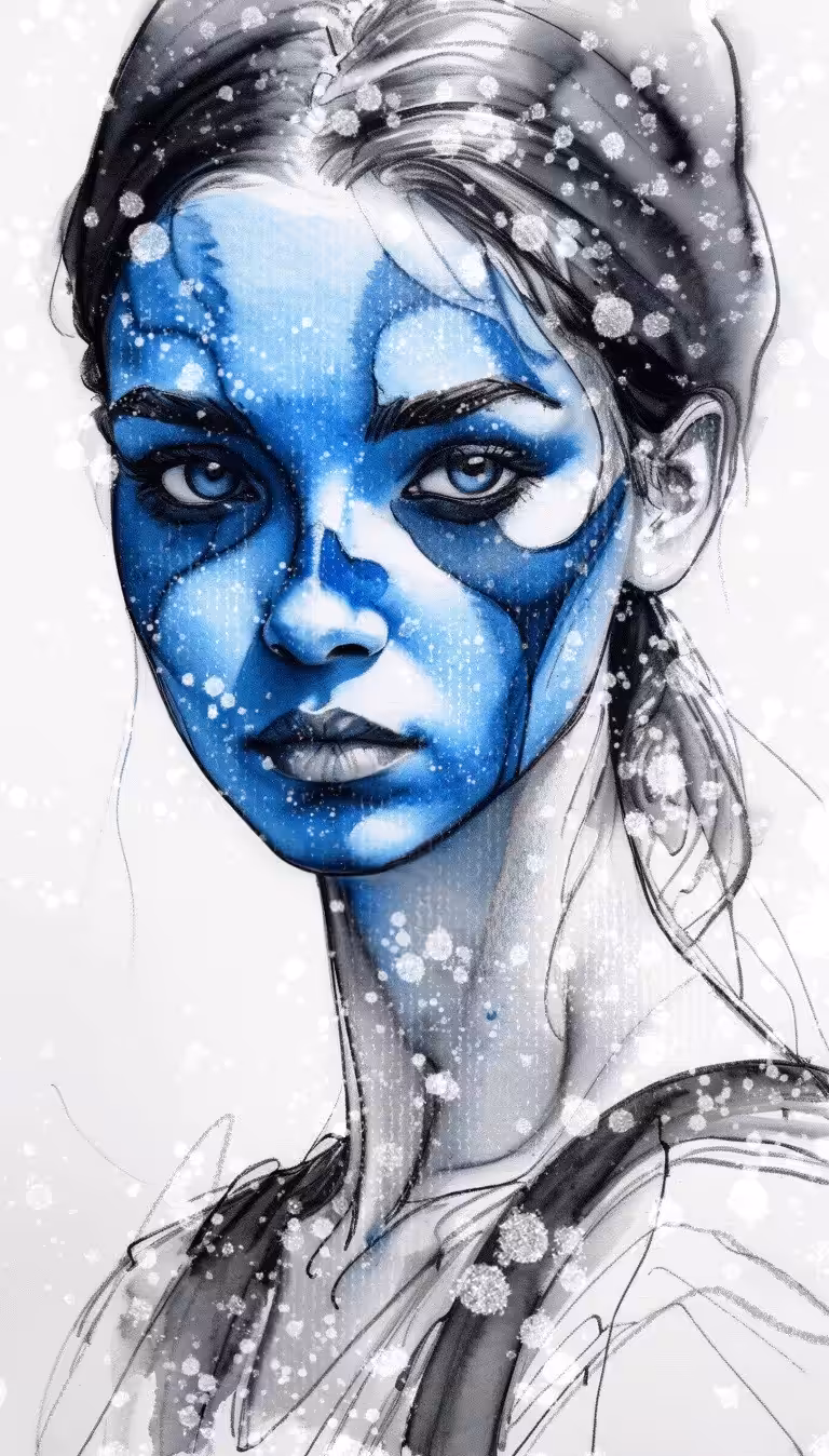 blue face #6
