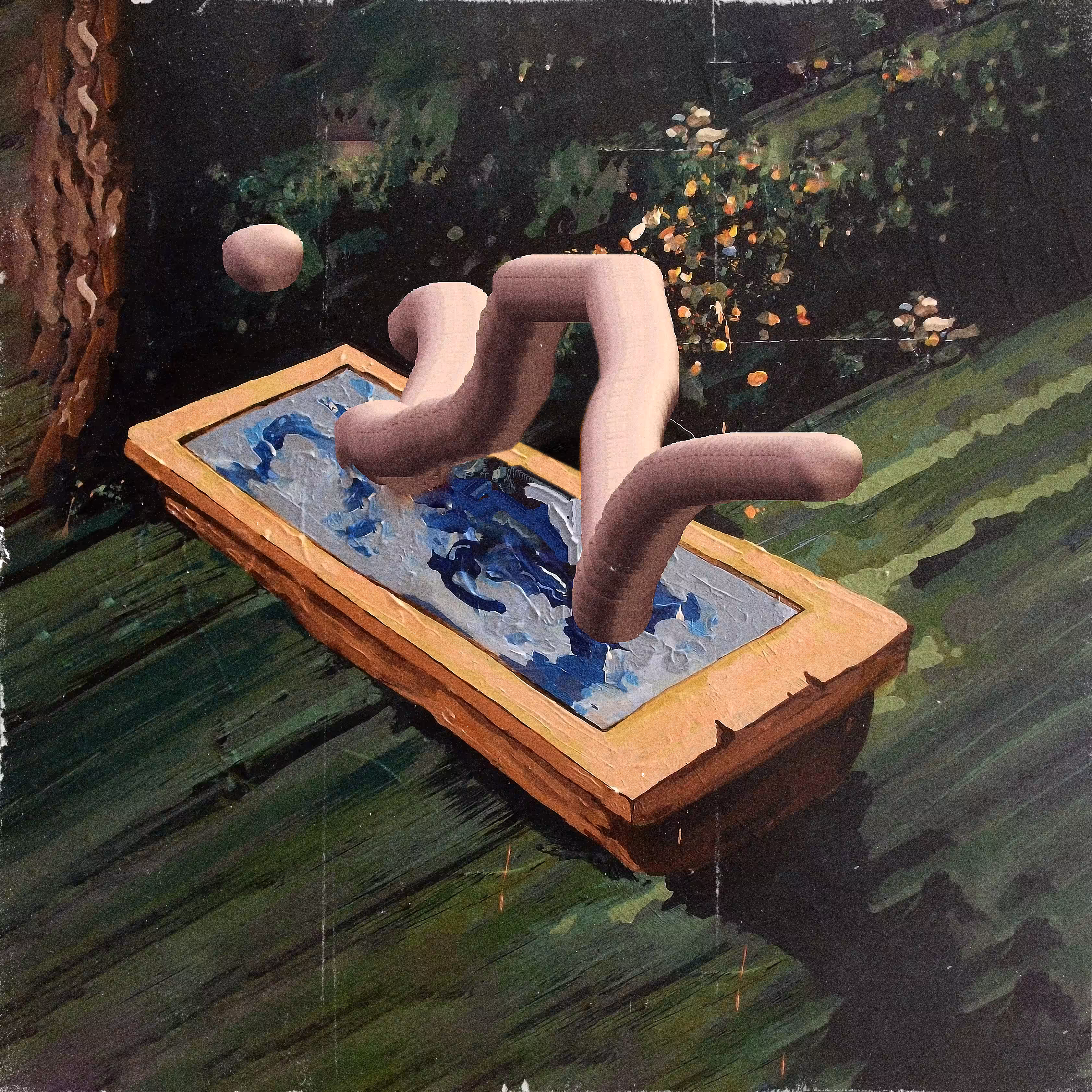Worm in a pool