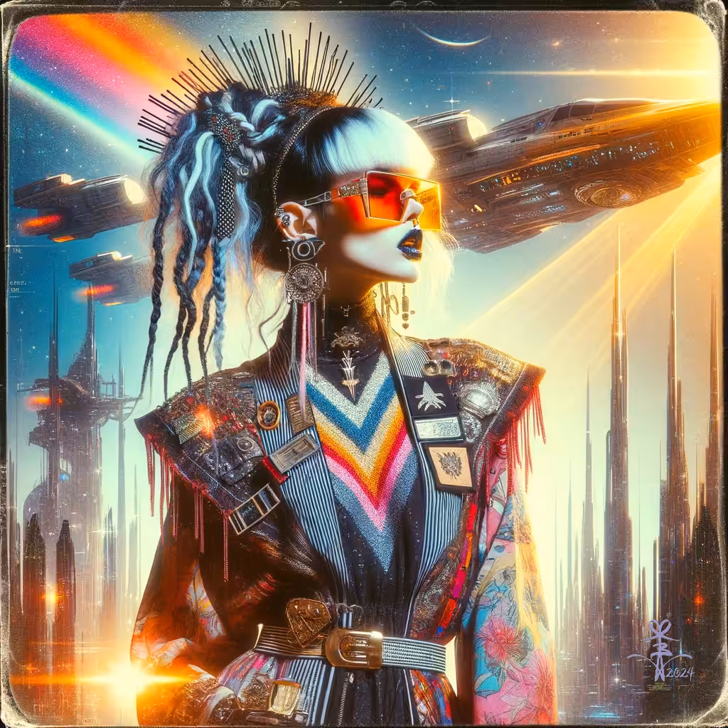 Retrofuturist Solar Flare:Cosmic Empress