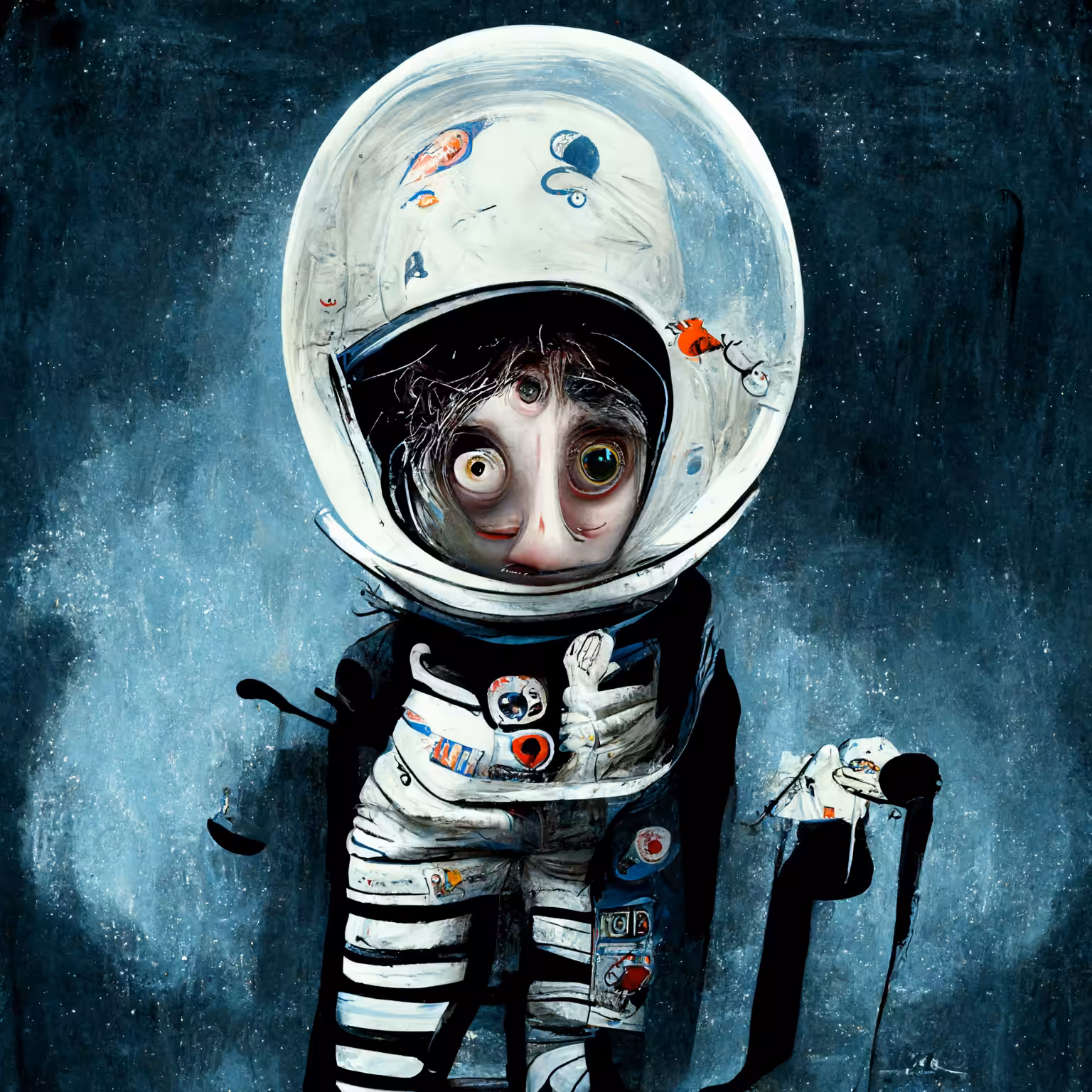 scared astronaut