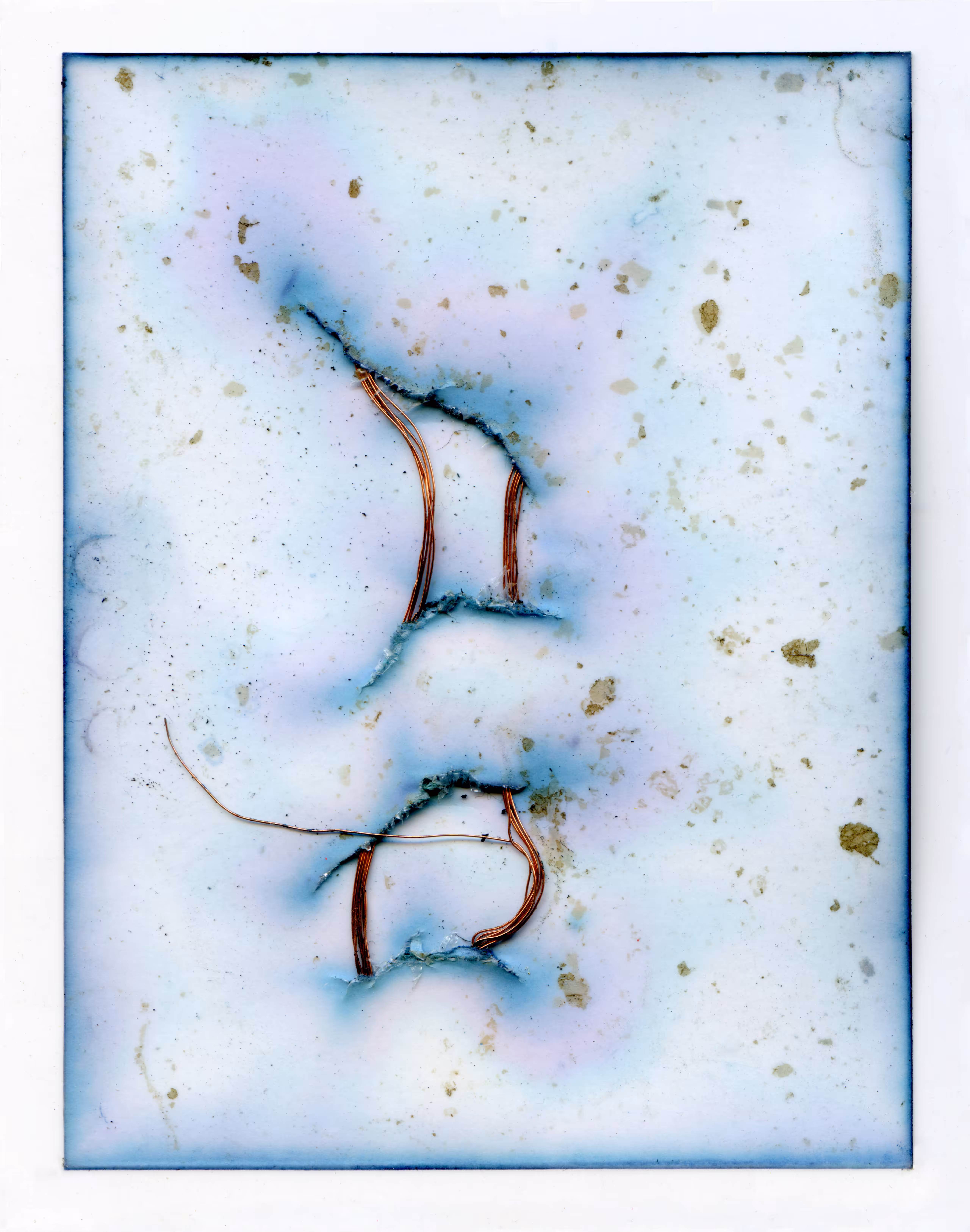 untitled waste ink form #32 (wound 1), 2022