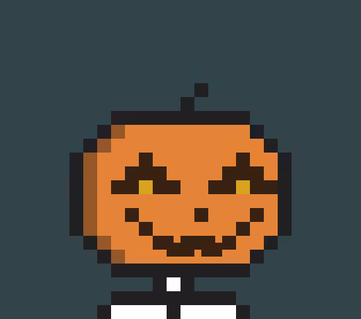 TezSkull #41 - Skull Pumpkin 