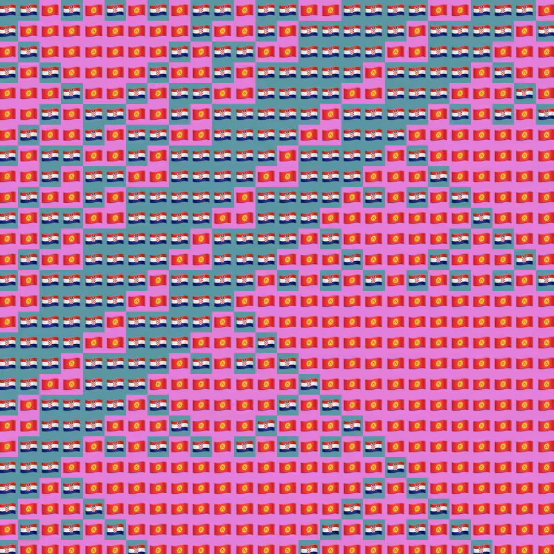 Elementary Cellular Emoji Automata #231