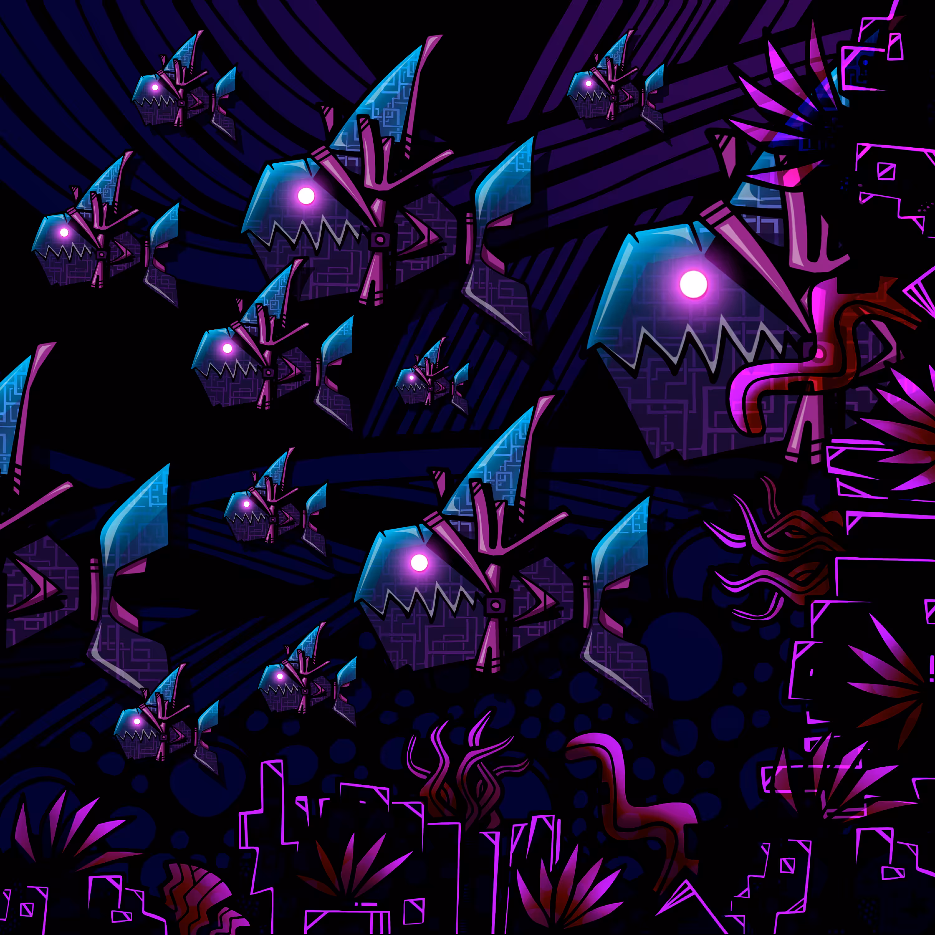 Fish army.