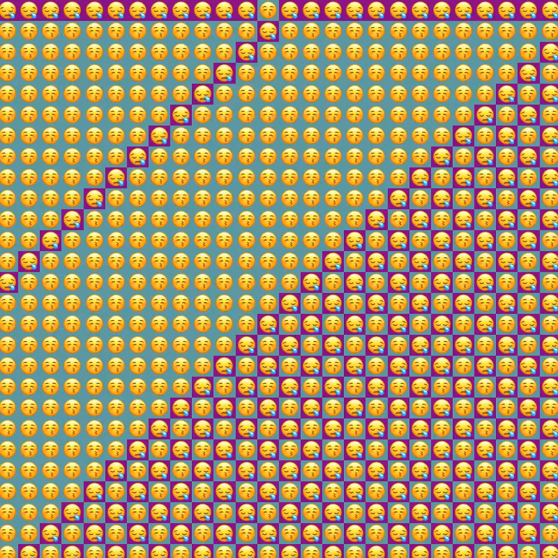 Elementary Cellular Emoji Automata #332