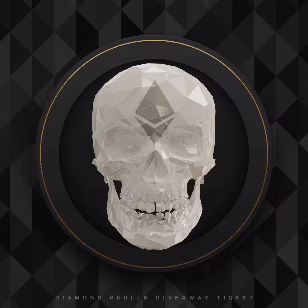 White Diamond Skull 